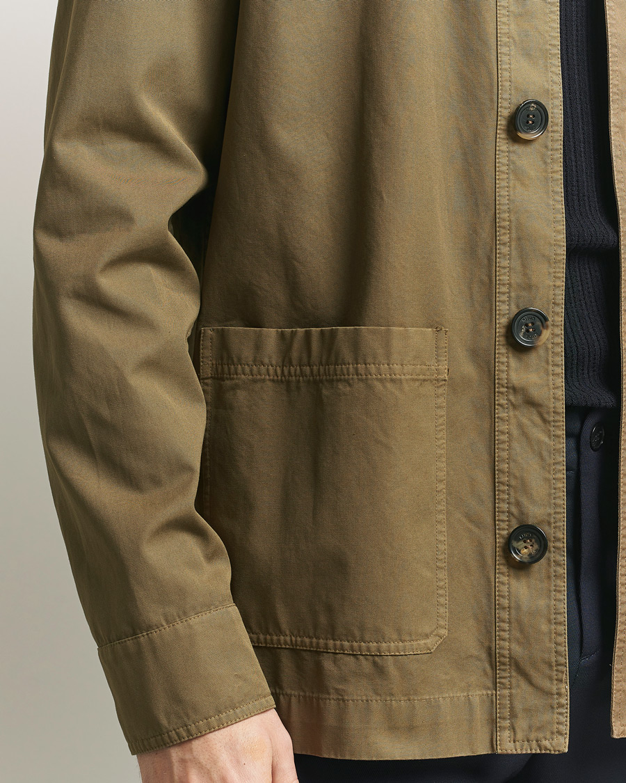 Mies | Takit | Kiton | Cotton Canvas Chore Jacket Military