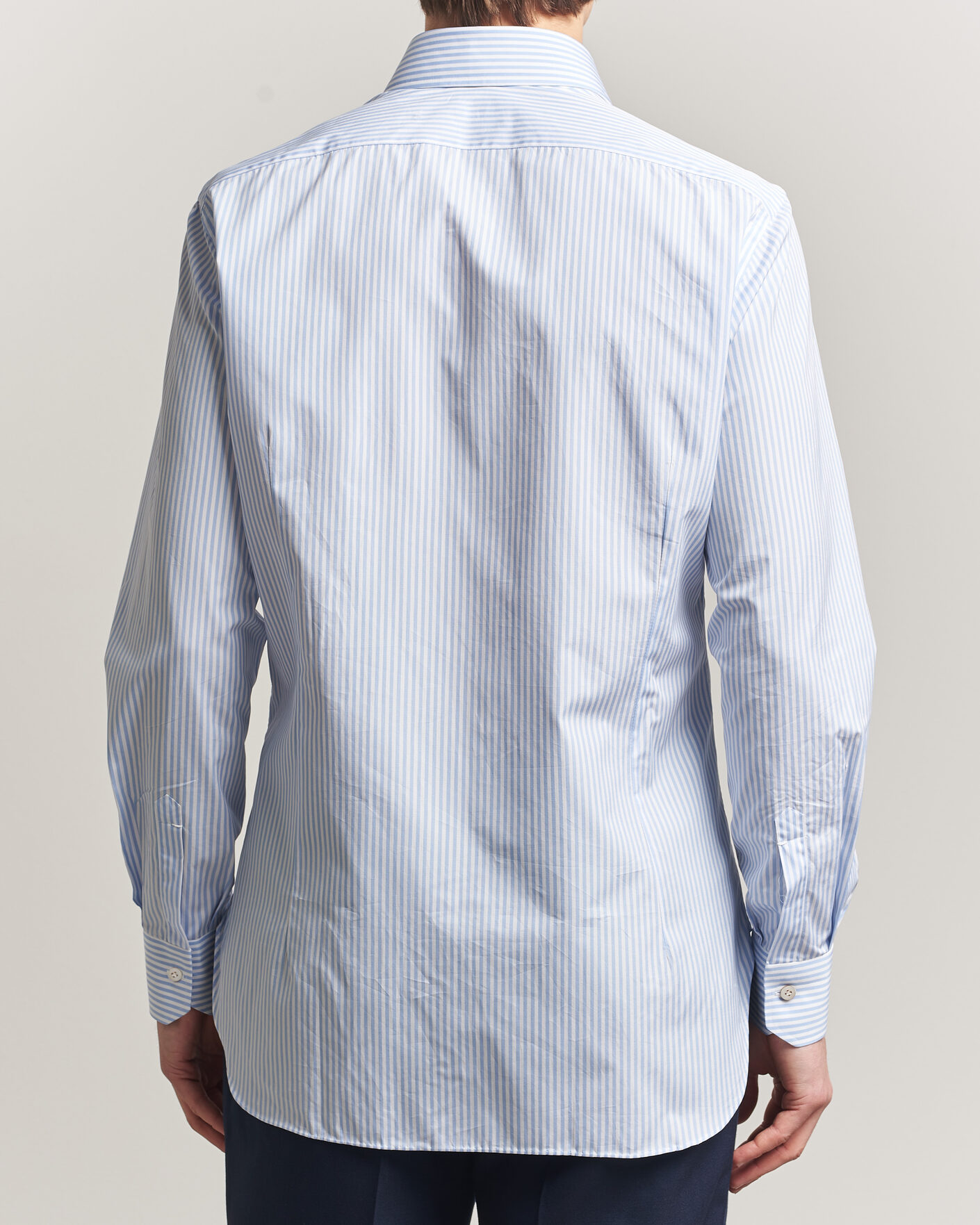 Mies | Kauluspaidat | Kiton | Slim Fit Dress Shirt Light Blue Stripe