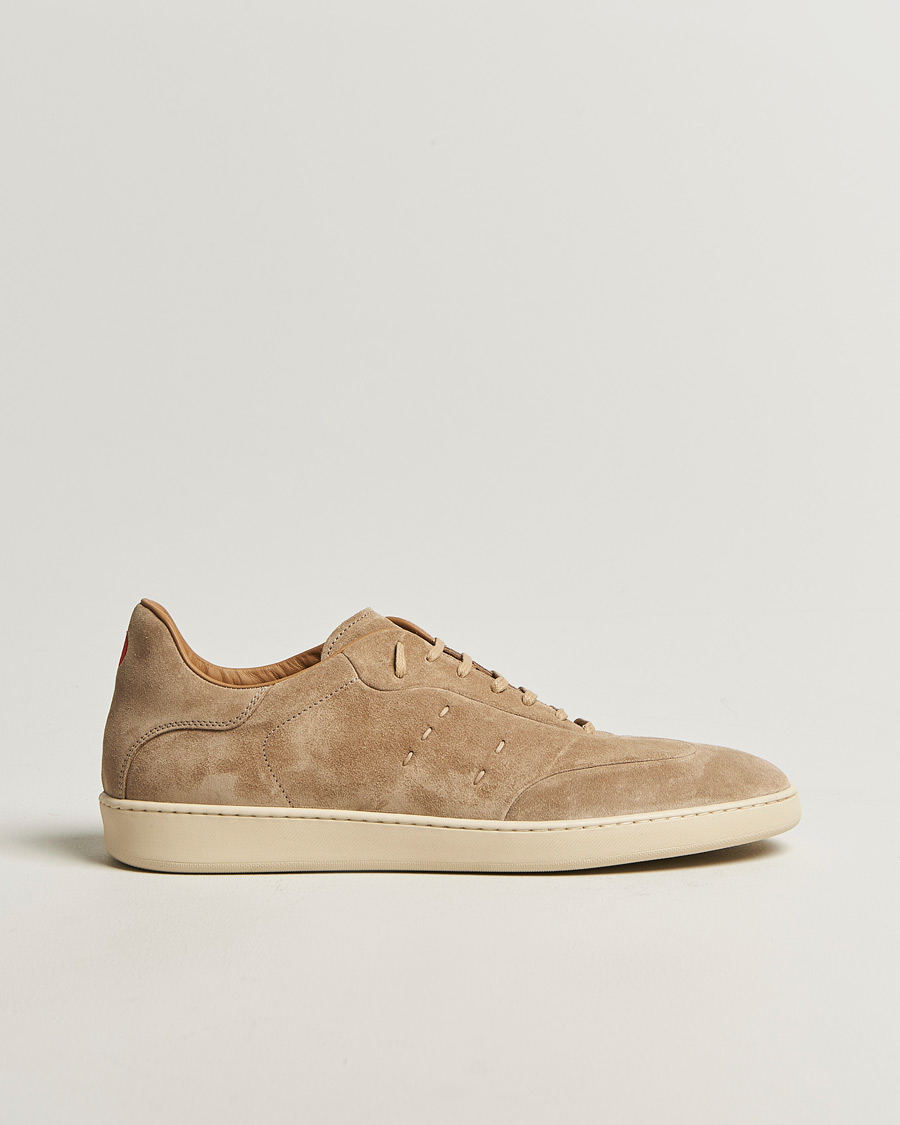 Mies | Tennarit | Kiton | Classic Suede Sneakers Sand