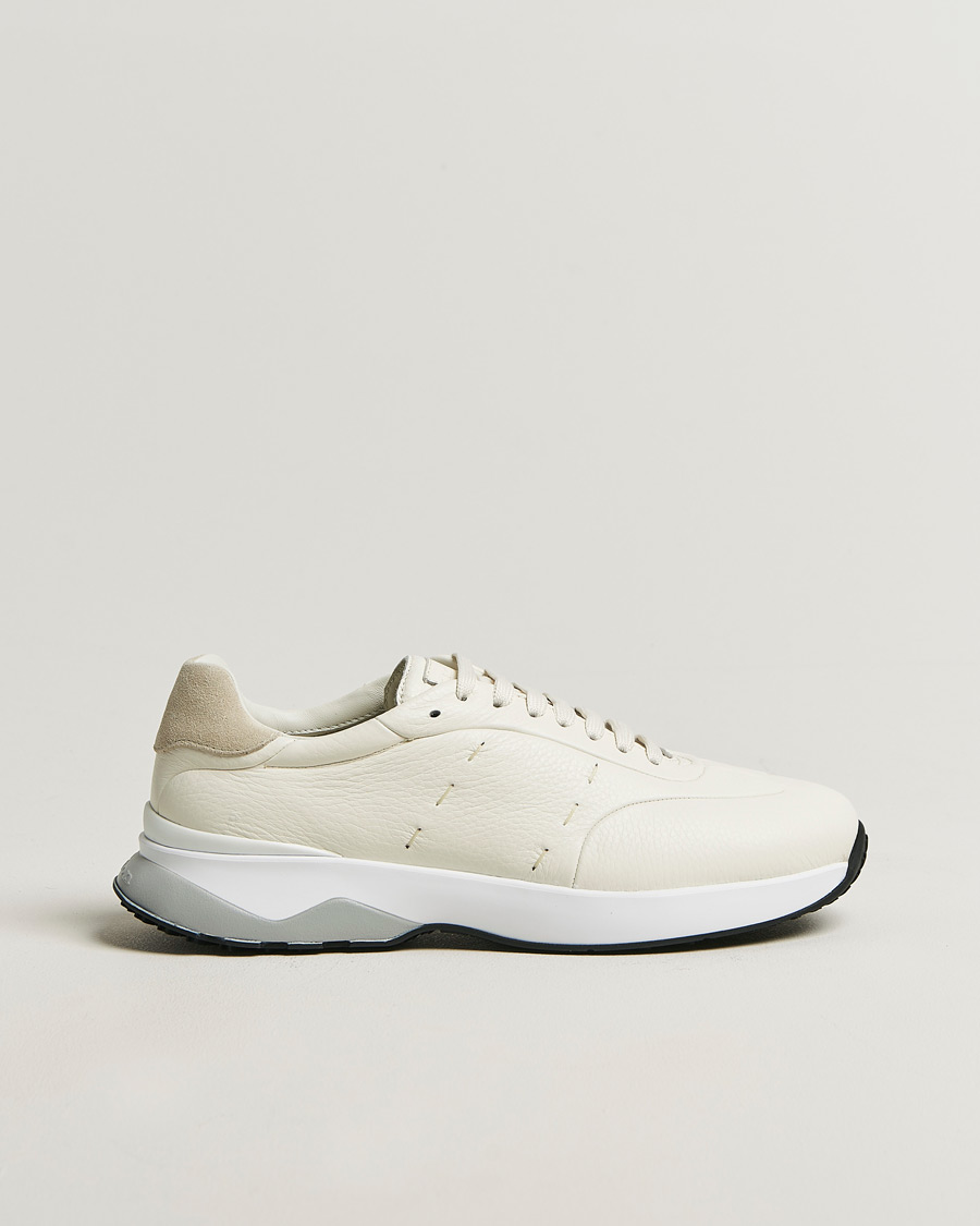 Mies | Tennarit | Kiton | Deerskin Running Sneakers White