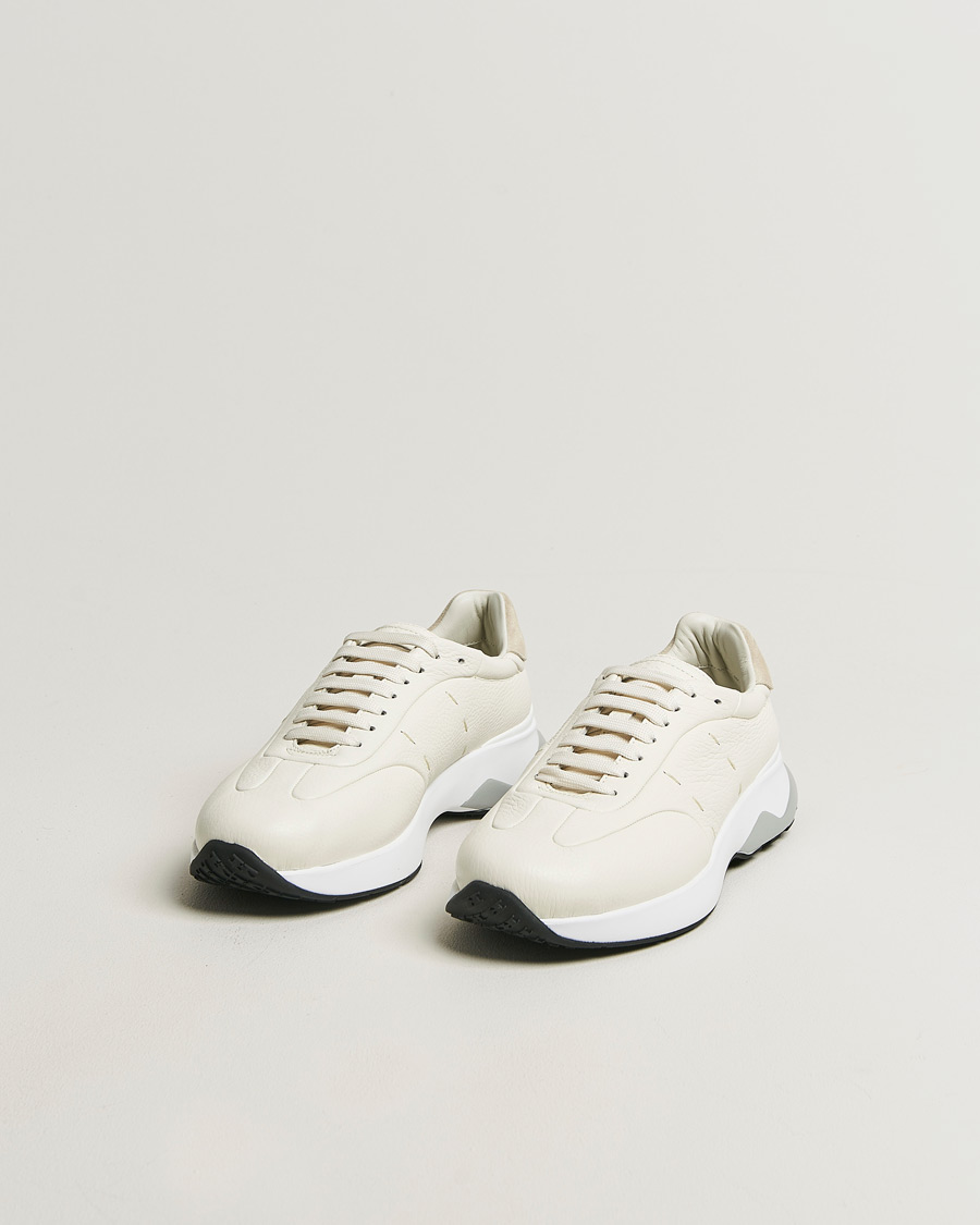 Mies | Tennarit | Kiton | Deerskin Running Sneakers White