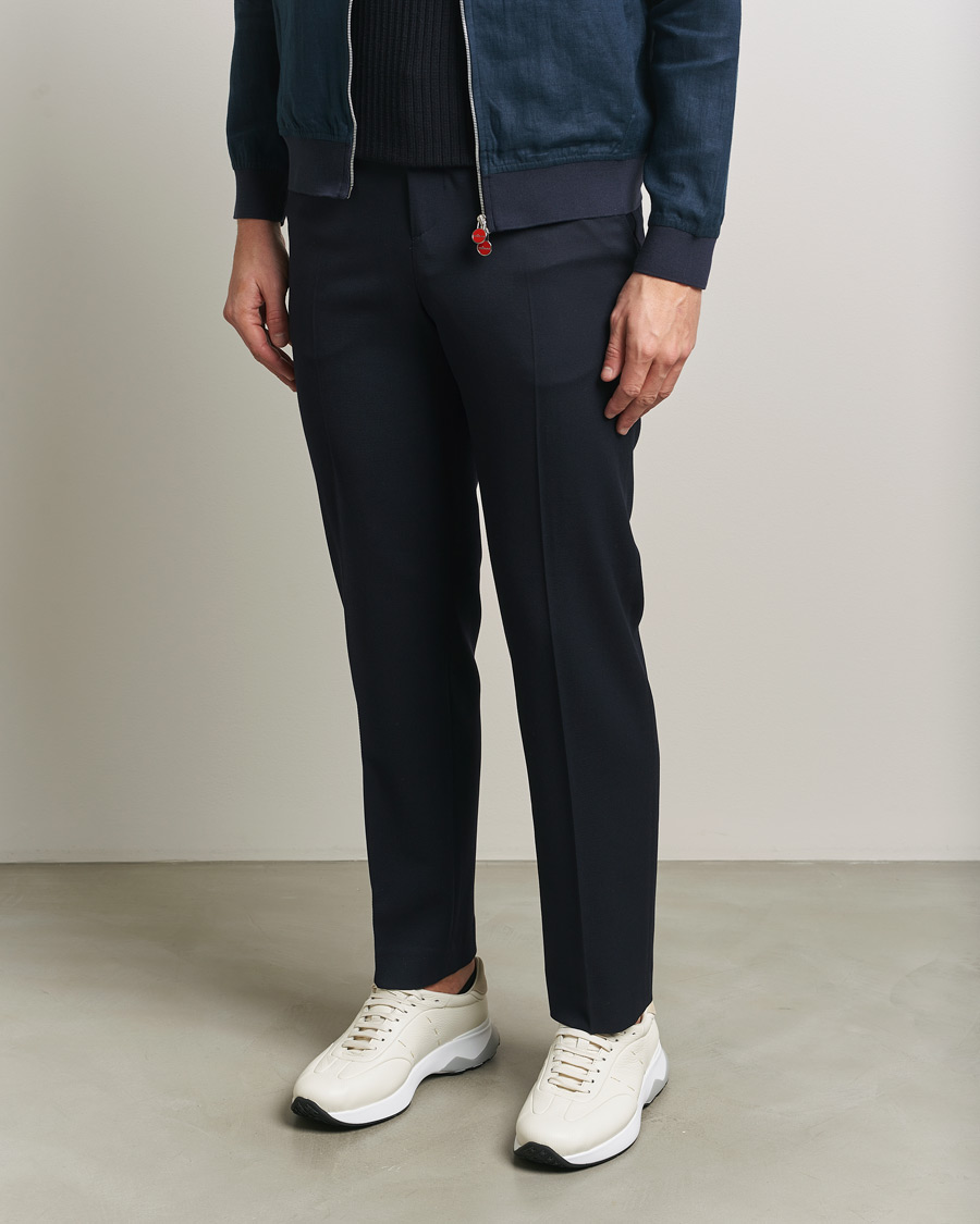 Mies | Tennarit | Kiton | Deerskin Running Sneakers White