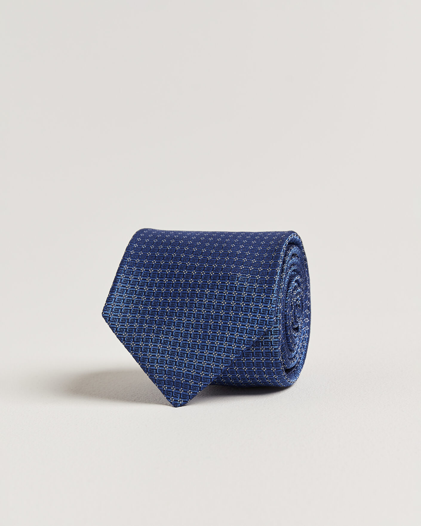 Mies | Solmiot | Kiton | Micro Structure Silk Tie Navy