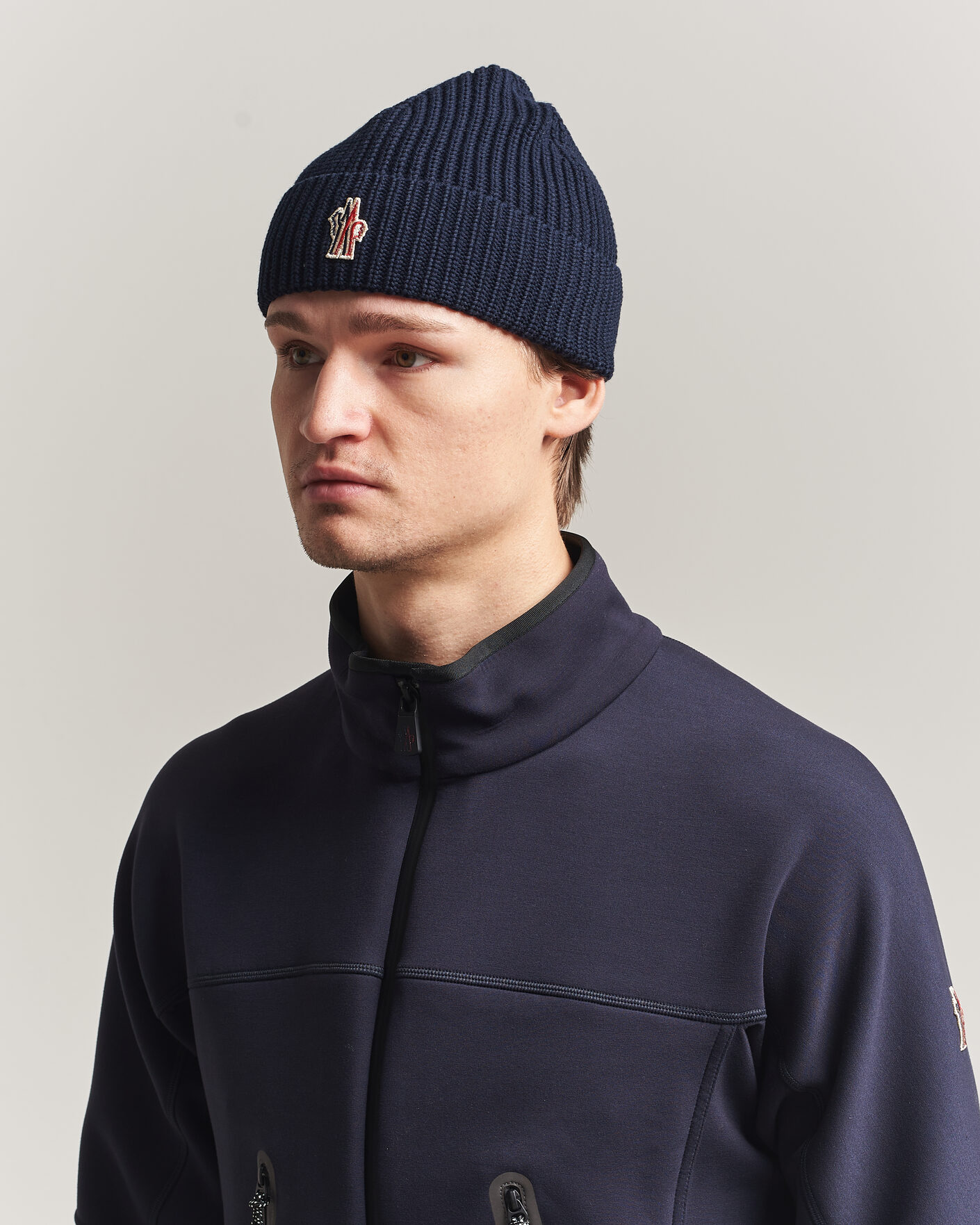 Mies | Pipot | Moncler Grenoble | Rib Beanie Navy