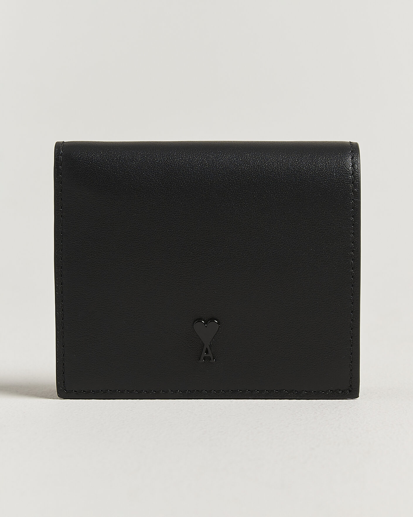 Mies | Lompakot | AMI | Tonal Heart Logo Wallet Black