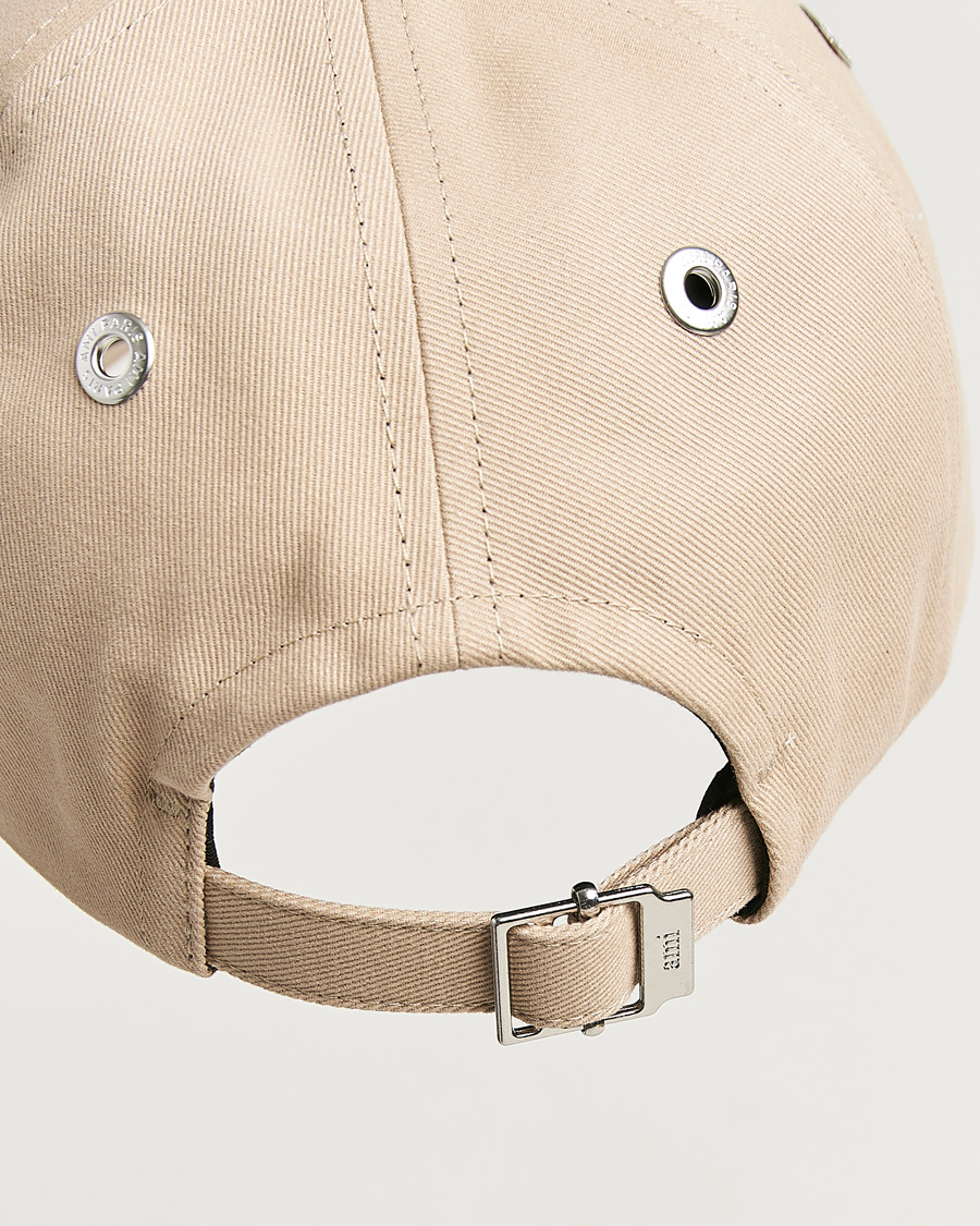 Mies | Päähineet | AMI | Black Heart Logo Cap Beige Taupe