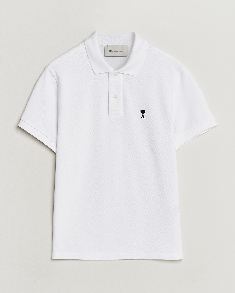 Mies | Pikeet | AMI | Contrast Heart Logo Polo White