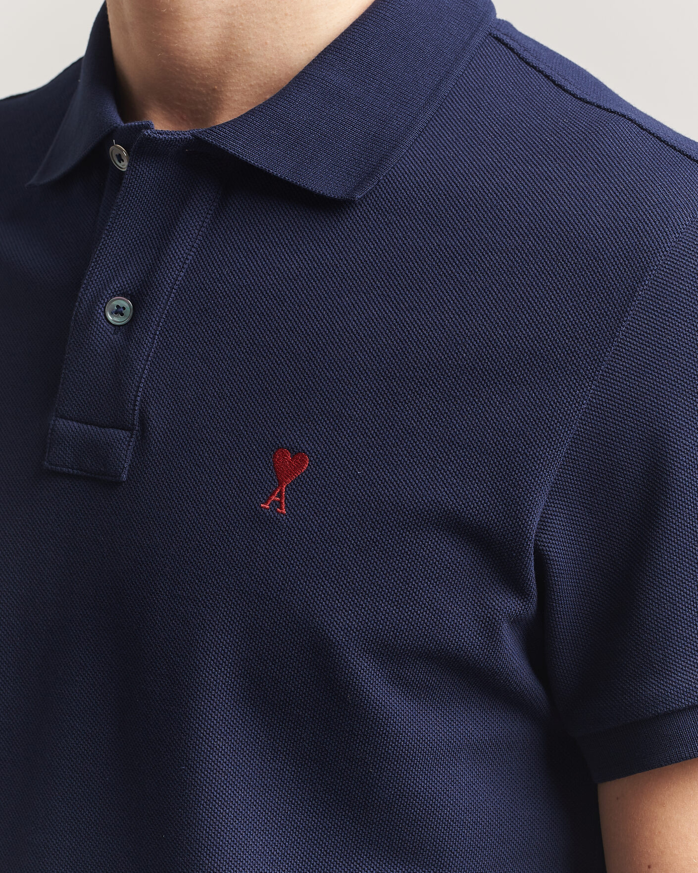 Mies | Pikeet | AMI | Heart Logo Polo Navy