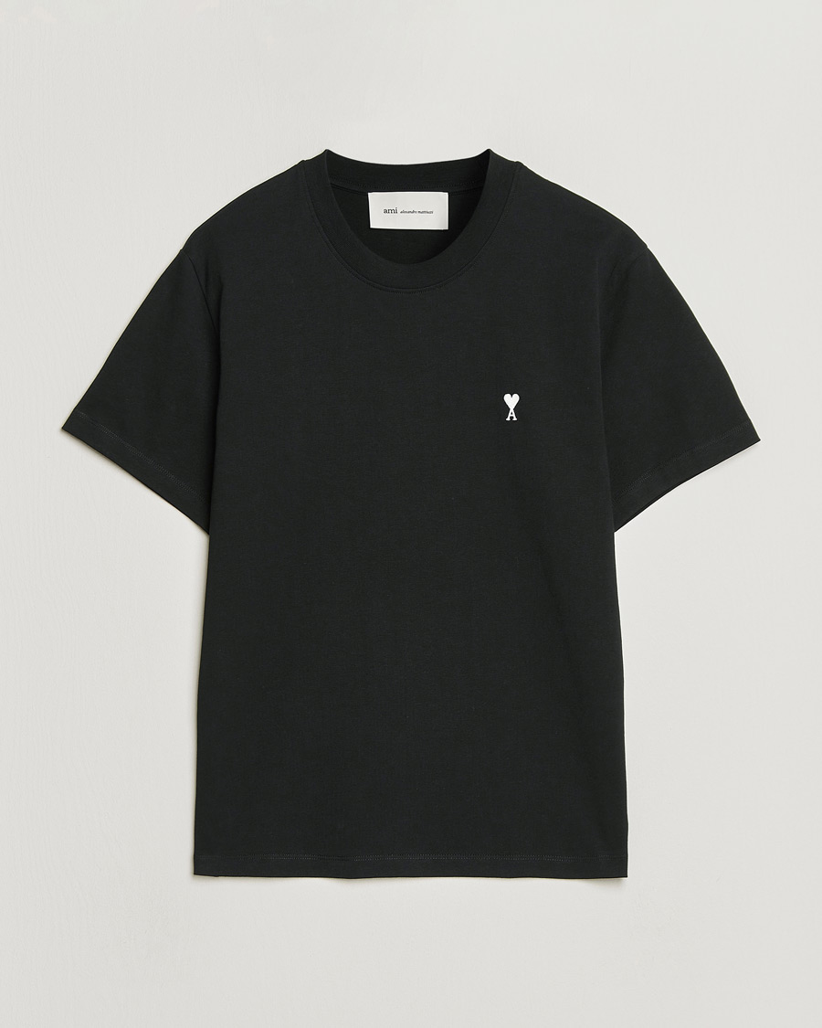 Mies | T-paidat | AMI | Contrast Heart Logo T-Shirt Black