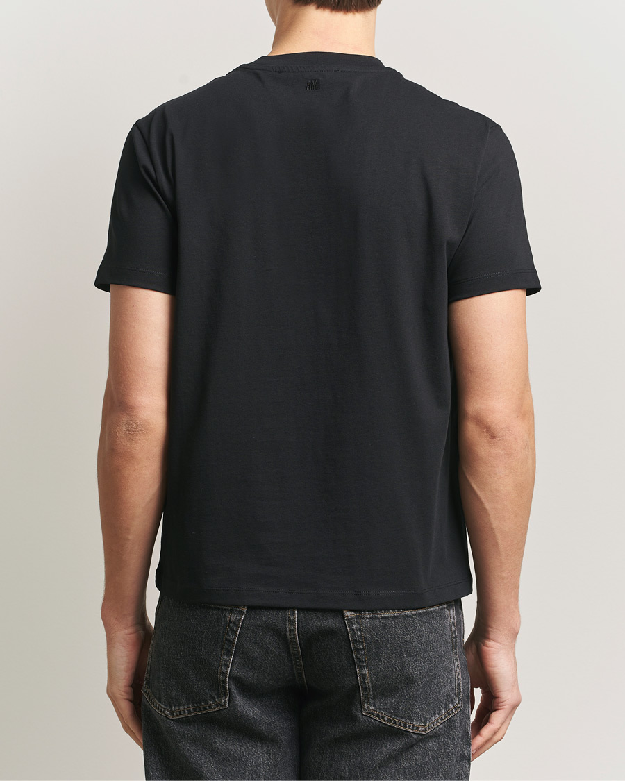 Mies | T-paidat | AMI | Contrast Heart Logo T-Shirt Black