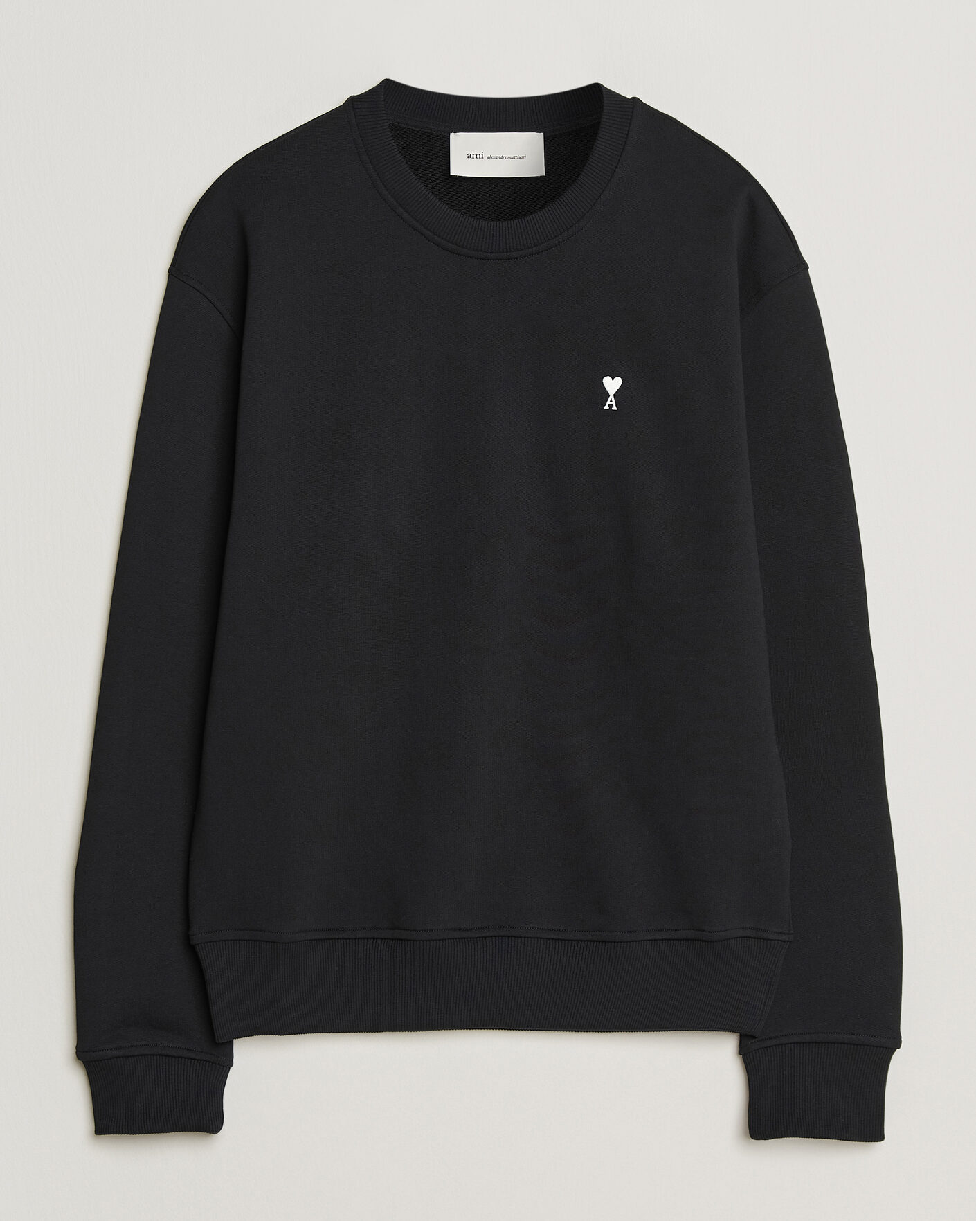 Mies | Puserot | AMI | Contrast Heart Logo Sweatshirt Black