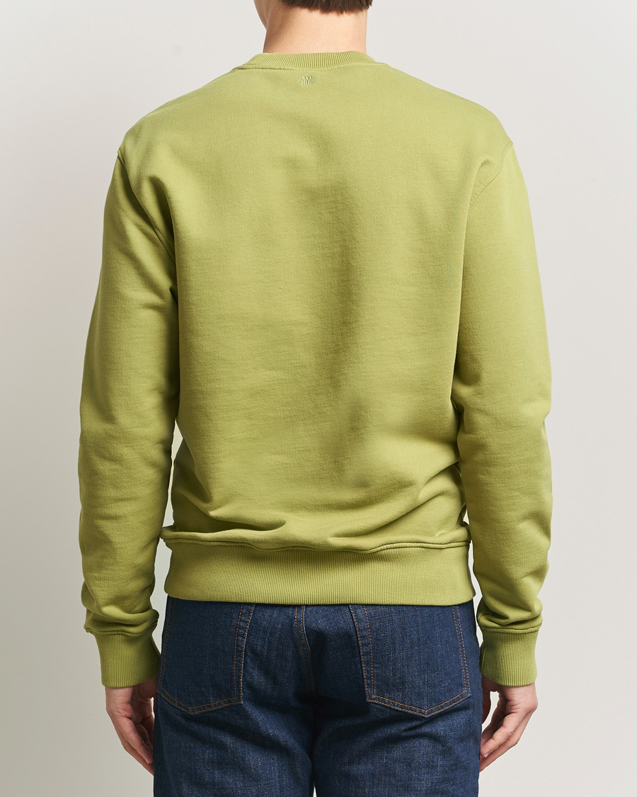 Mies | Puserot | AMI | Contrast Heart Logo Sweatshirt Matcha
