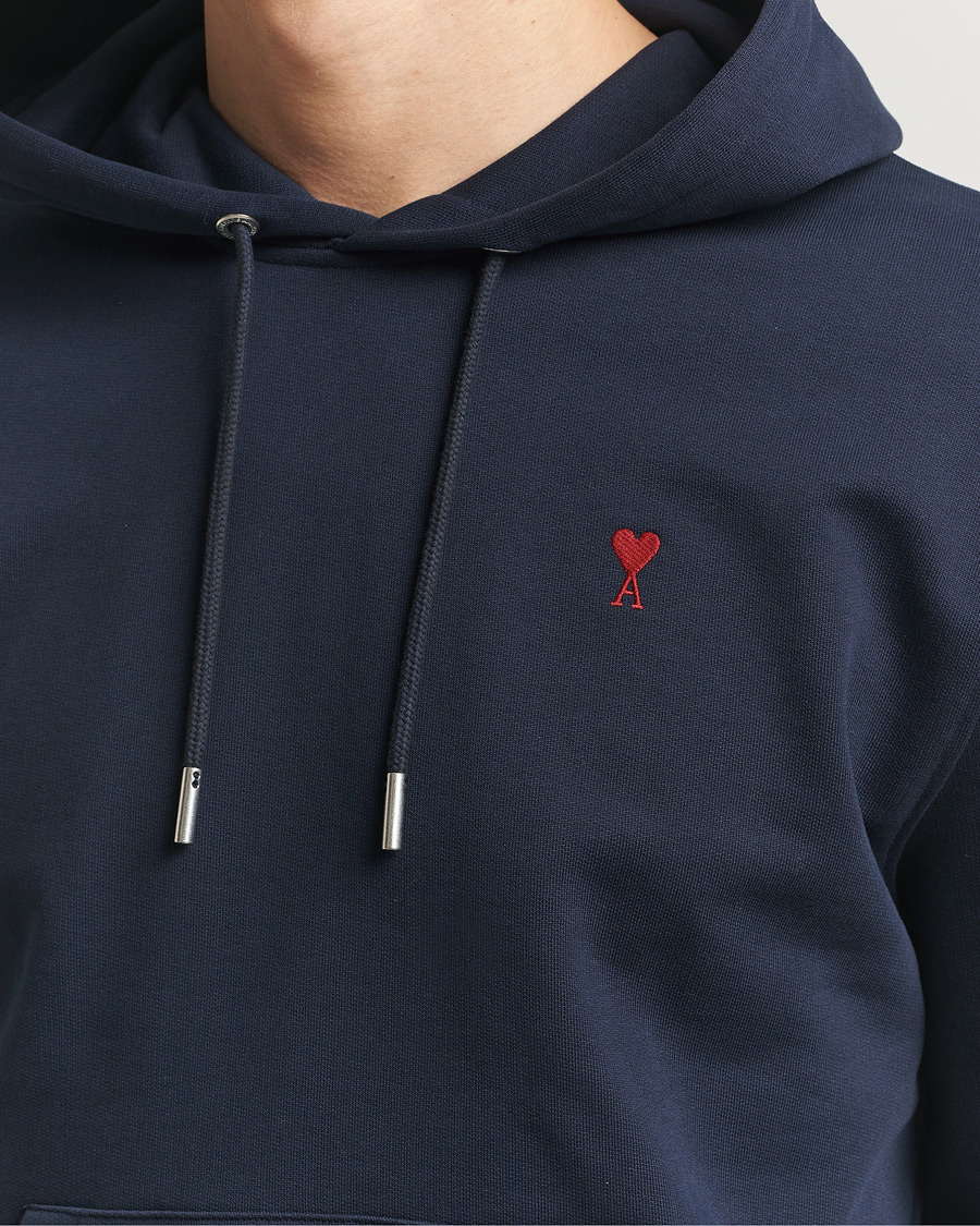 Mies | Puserot | AMI | Heart Logo Hoodie Navy