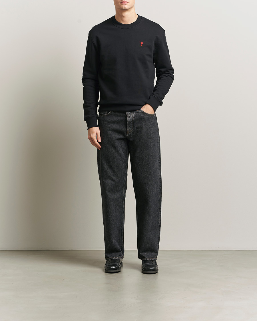 Mies | Puserot | AMI | Heart Logo Sweatshirt Black