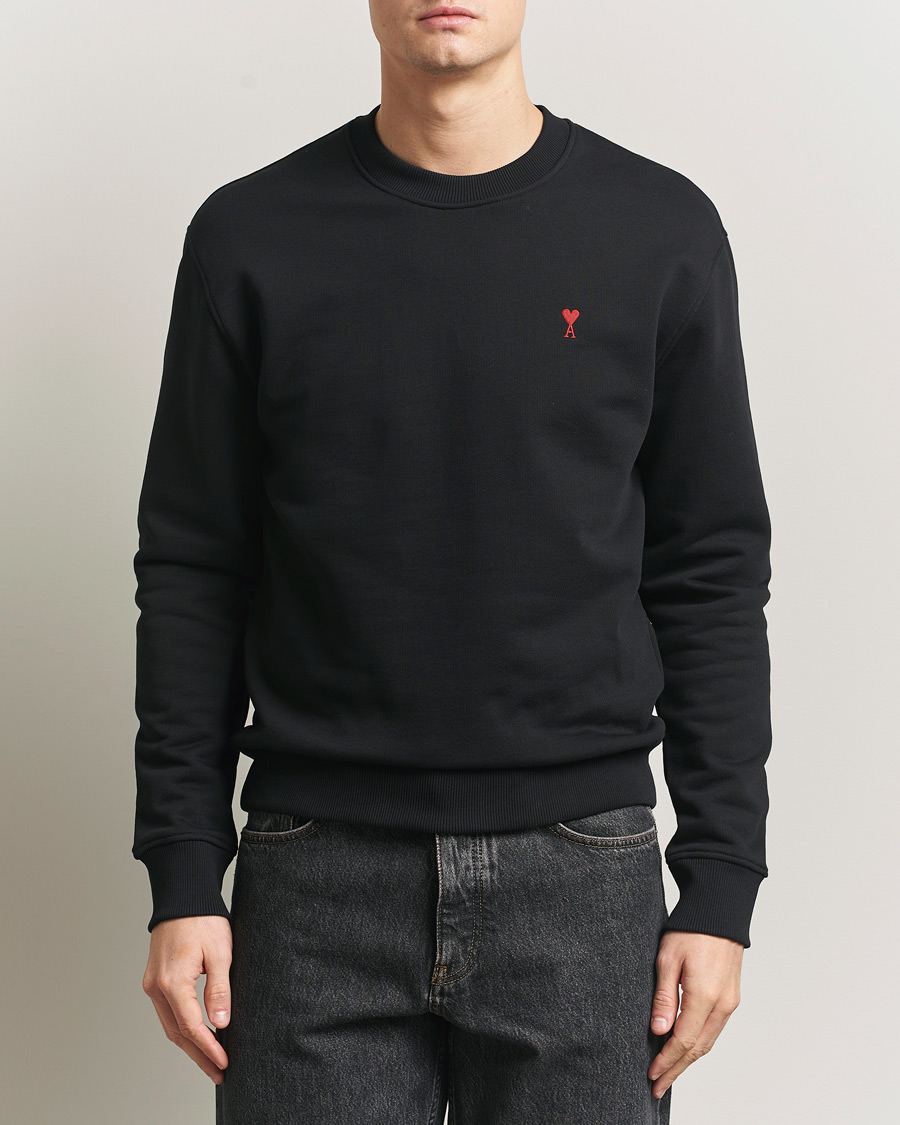 Mies | Puserot | AMI | Heart Logo Sweatshirt Black