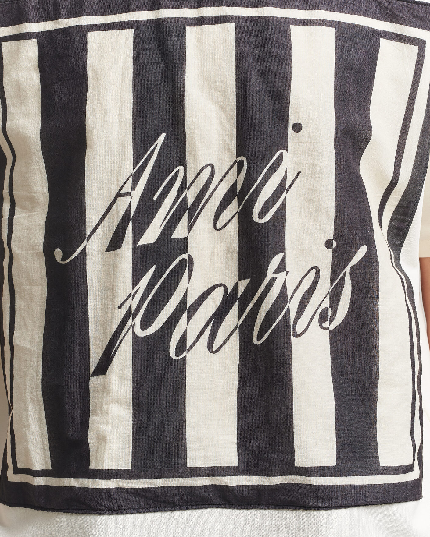 Mies | T-paidat | AMI | Boxy Fit Printed T-Shirt Creme