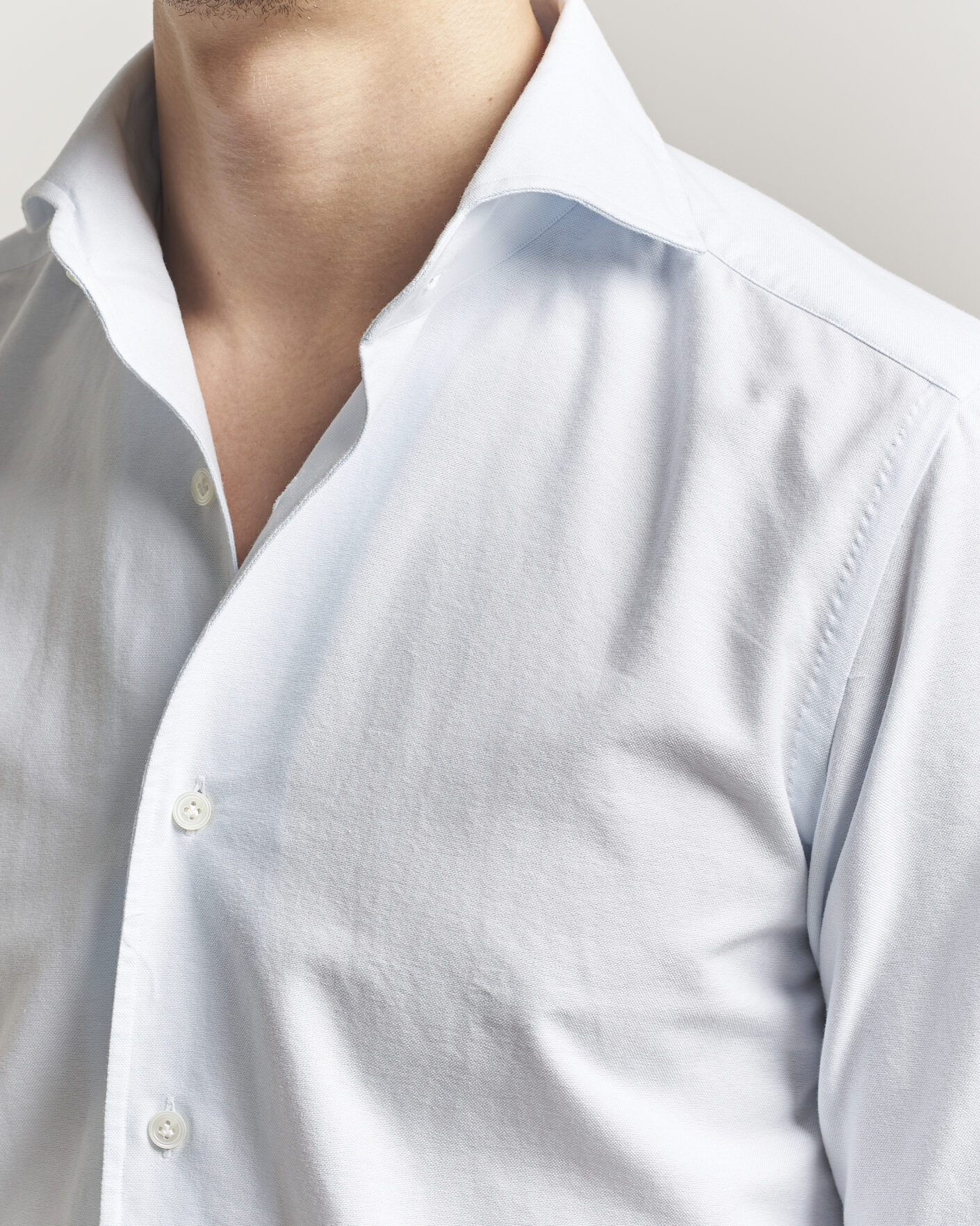 Mies | Kauluspaidat | 100Hands | Washed Oxford Shirt Light Blue