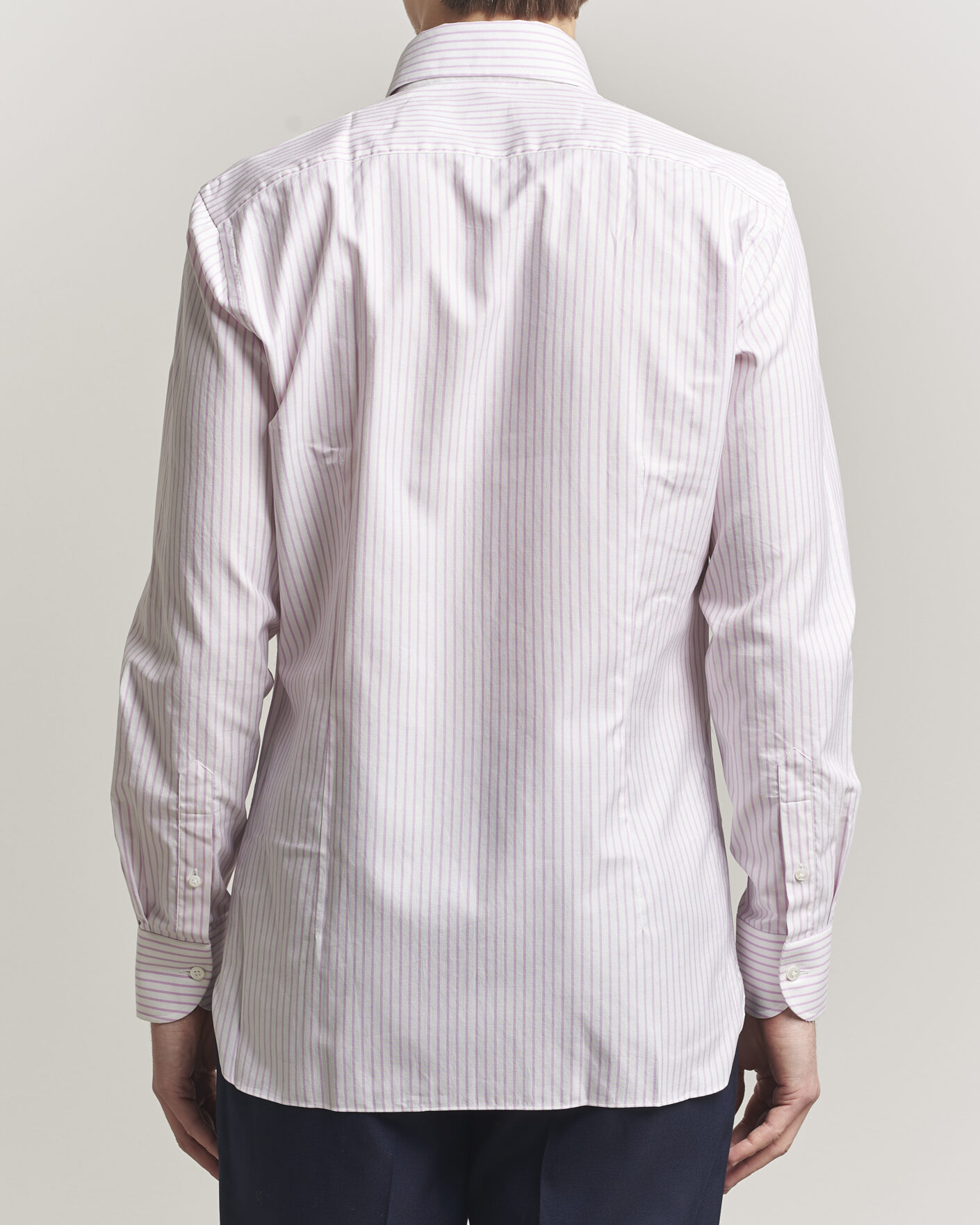 Mies | Kauluspaidat | 100Hands | Washed Striped Oxford Shirt Lavender
