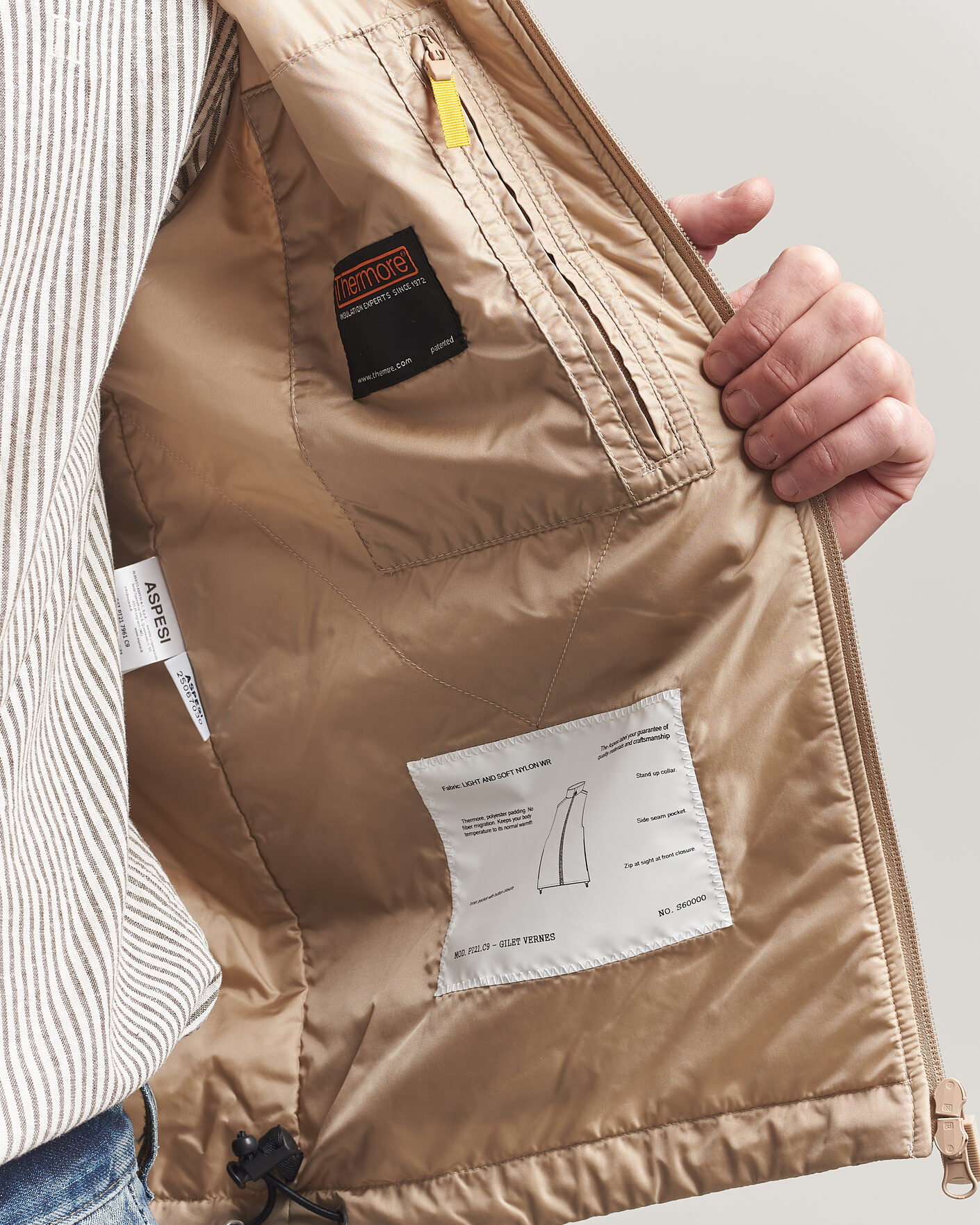 Mies | Ulkoliivit | Aspesi | Vernes Nylon Gilet Beige