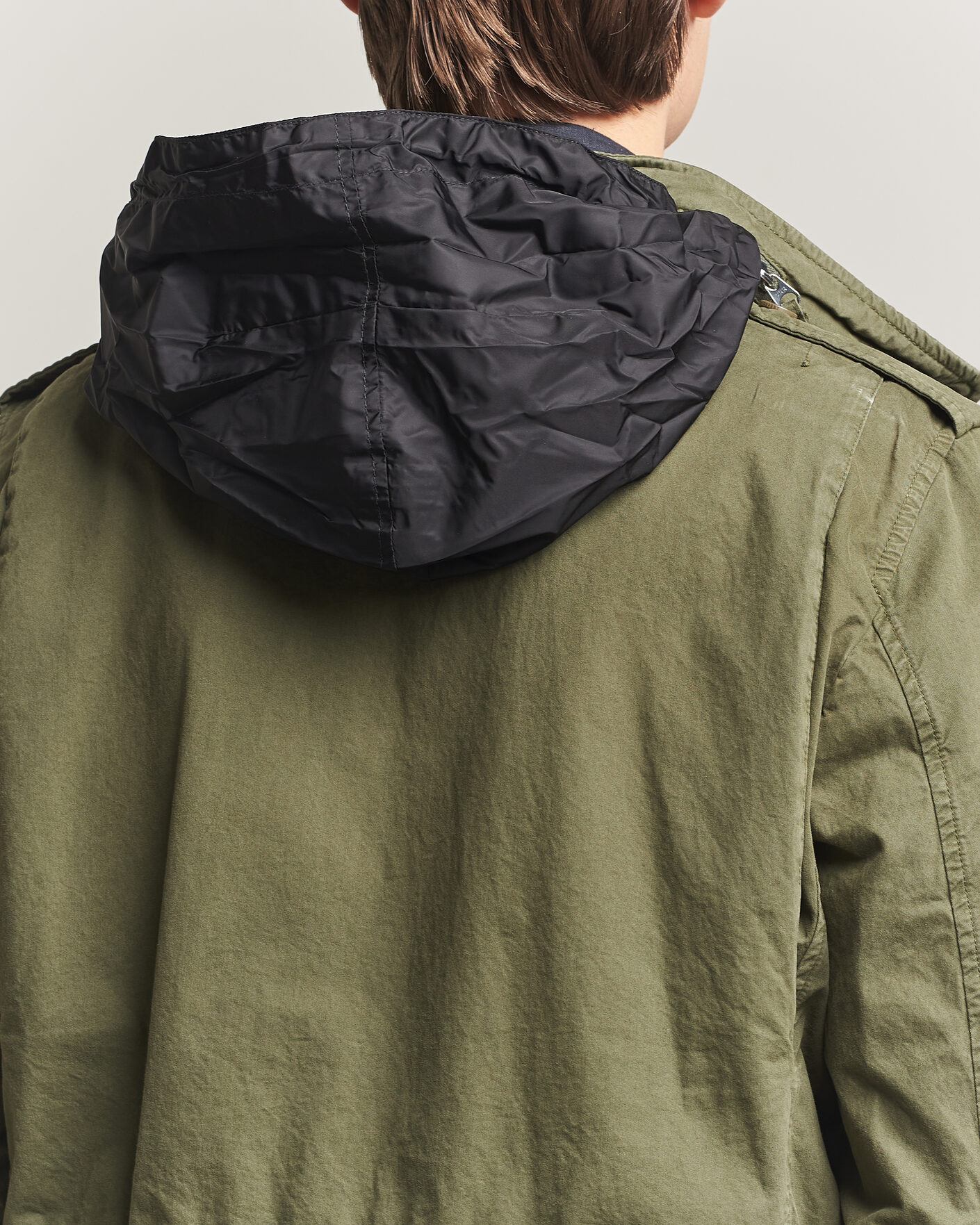 Mies | Takit | Aspesi | Washed Cotton Field Jacket Military