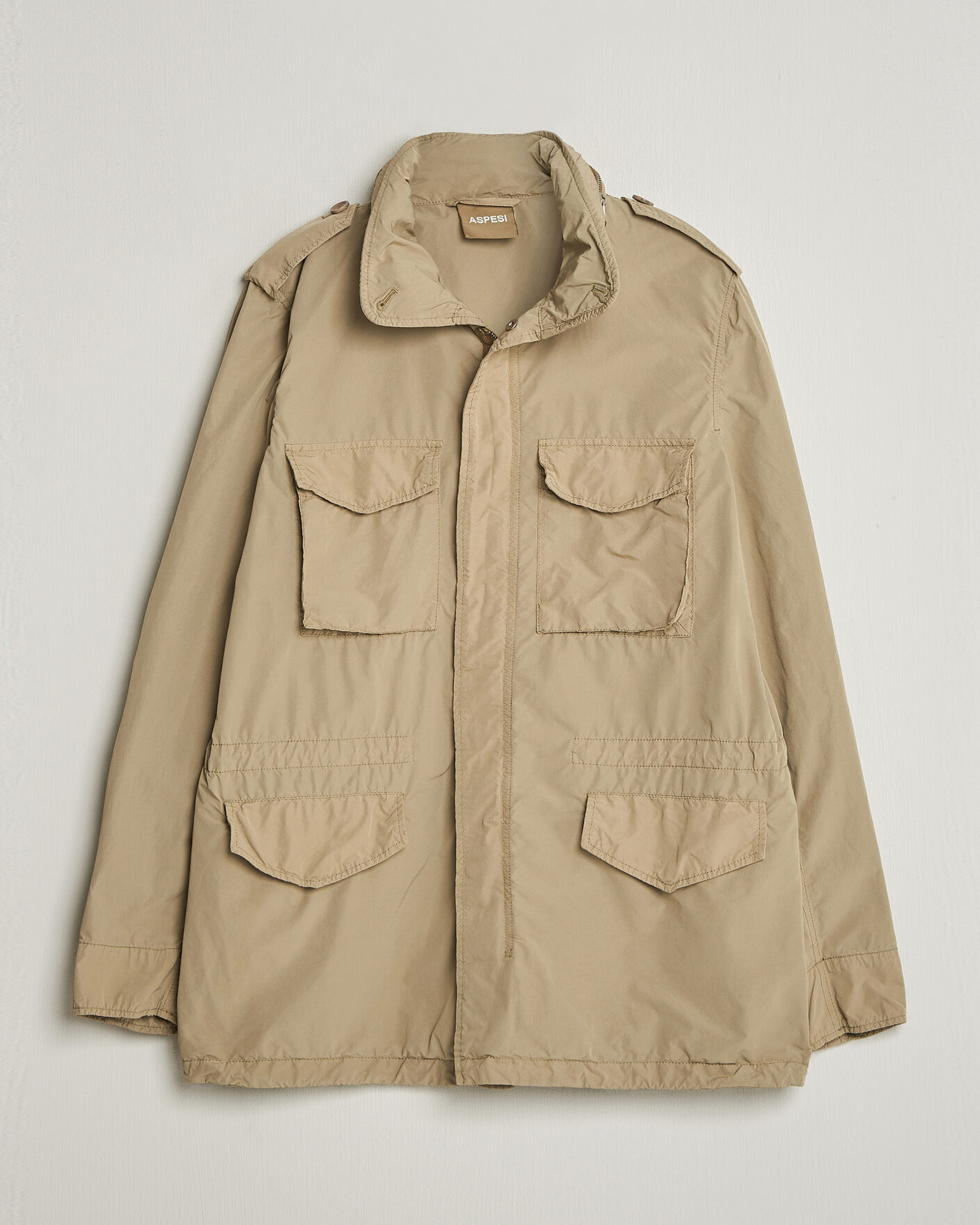 Mies | Takit | Aspesi | Garment Dyed Field Jacket Sand