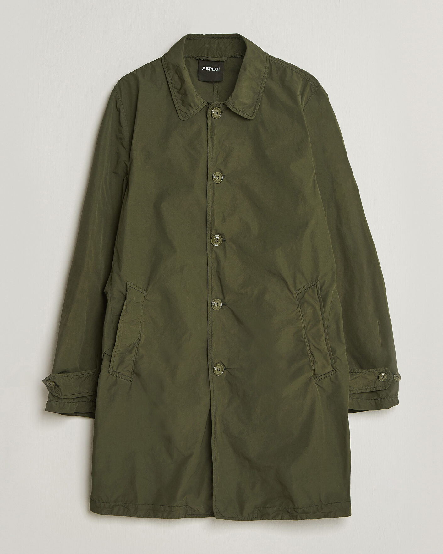 Mies | Takit | Aspesi | Garment Dyed Lemon Coat Military
