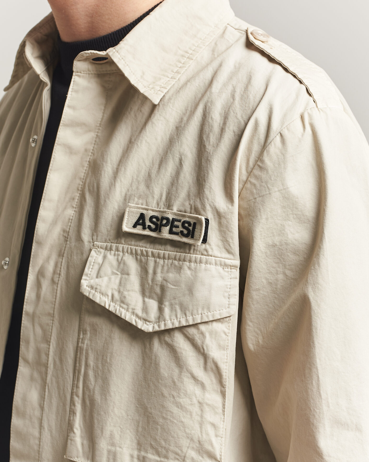 Mies | Takit | Aspesi | Cotton Field Shirt Sand