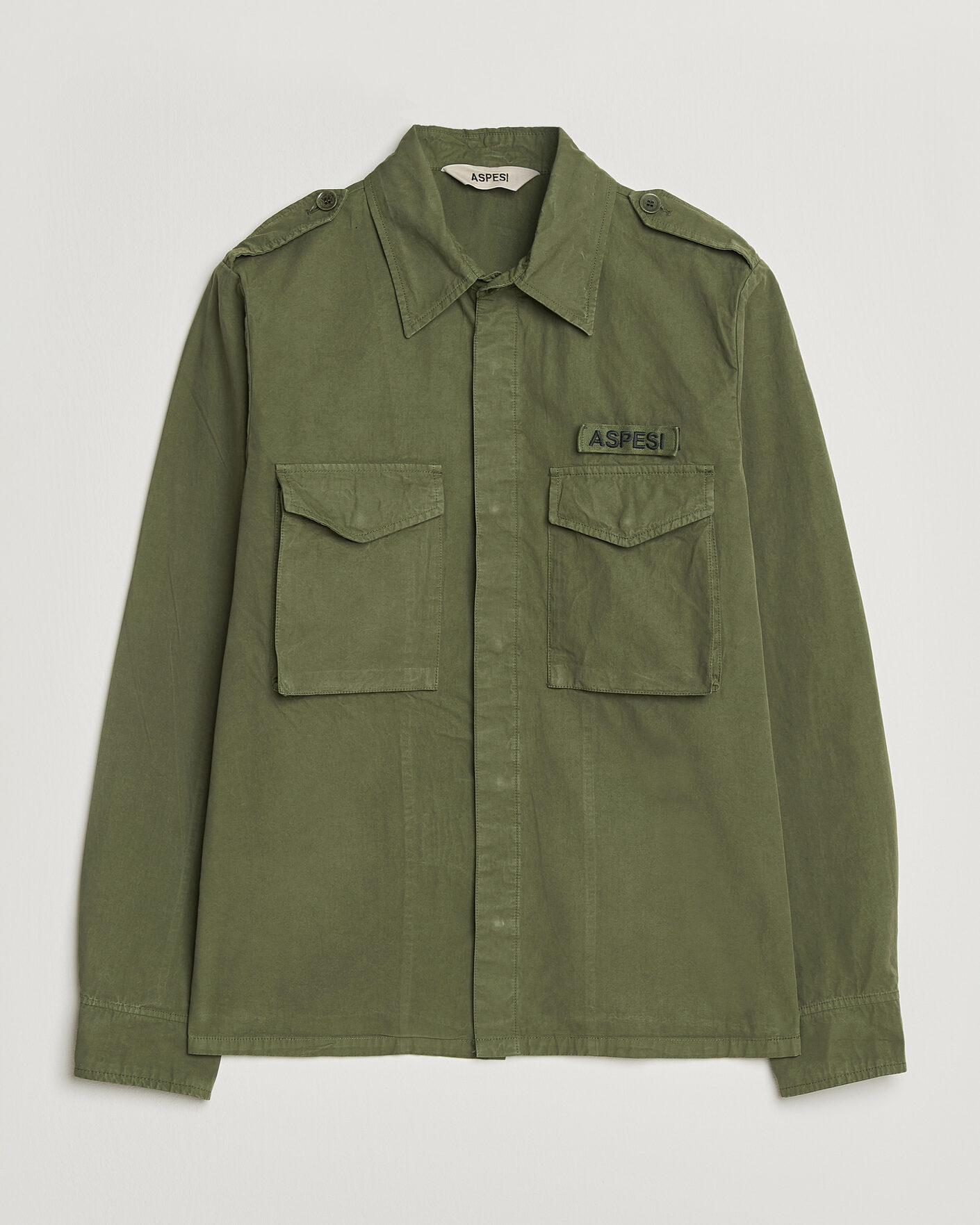 Mies | Takit | Aspesi | Cotton Field Shirt Olive