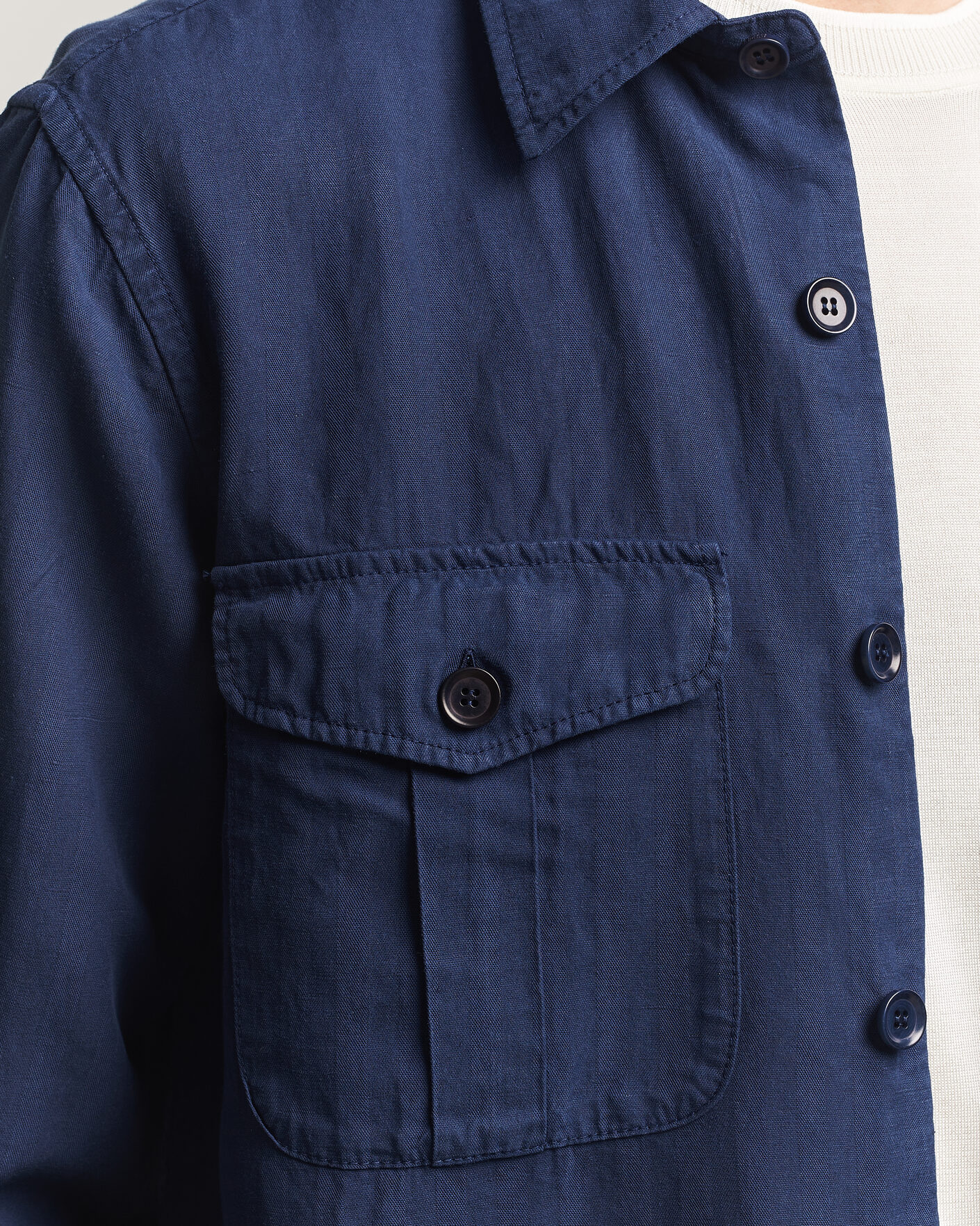 Mies | Kauluspaidat | Aspesi | Double Pocket Overshirt Navy