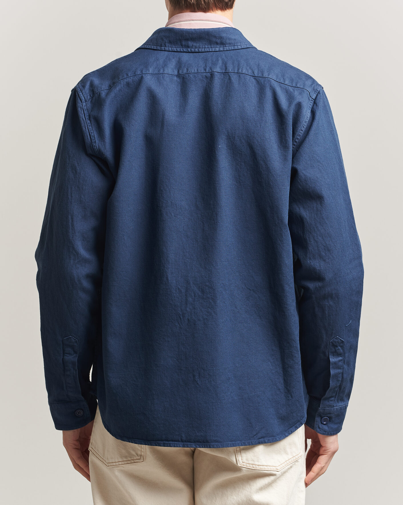 Mies | Takit | Aspesi | Garment Dyed Utility Shirt Dark Blue