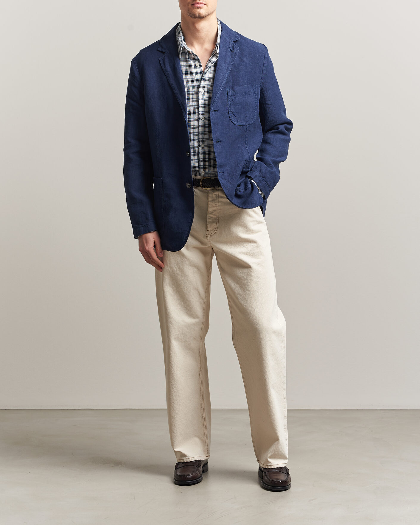 Mies | Pikkutakit | Aspesi | Samuraki Linen Blazer Navy