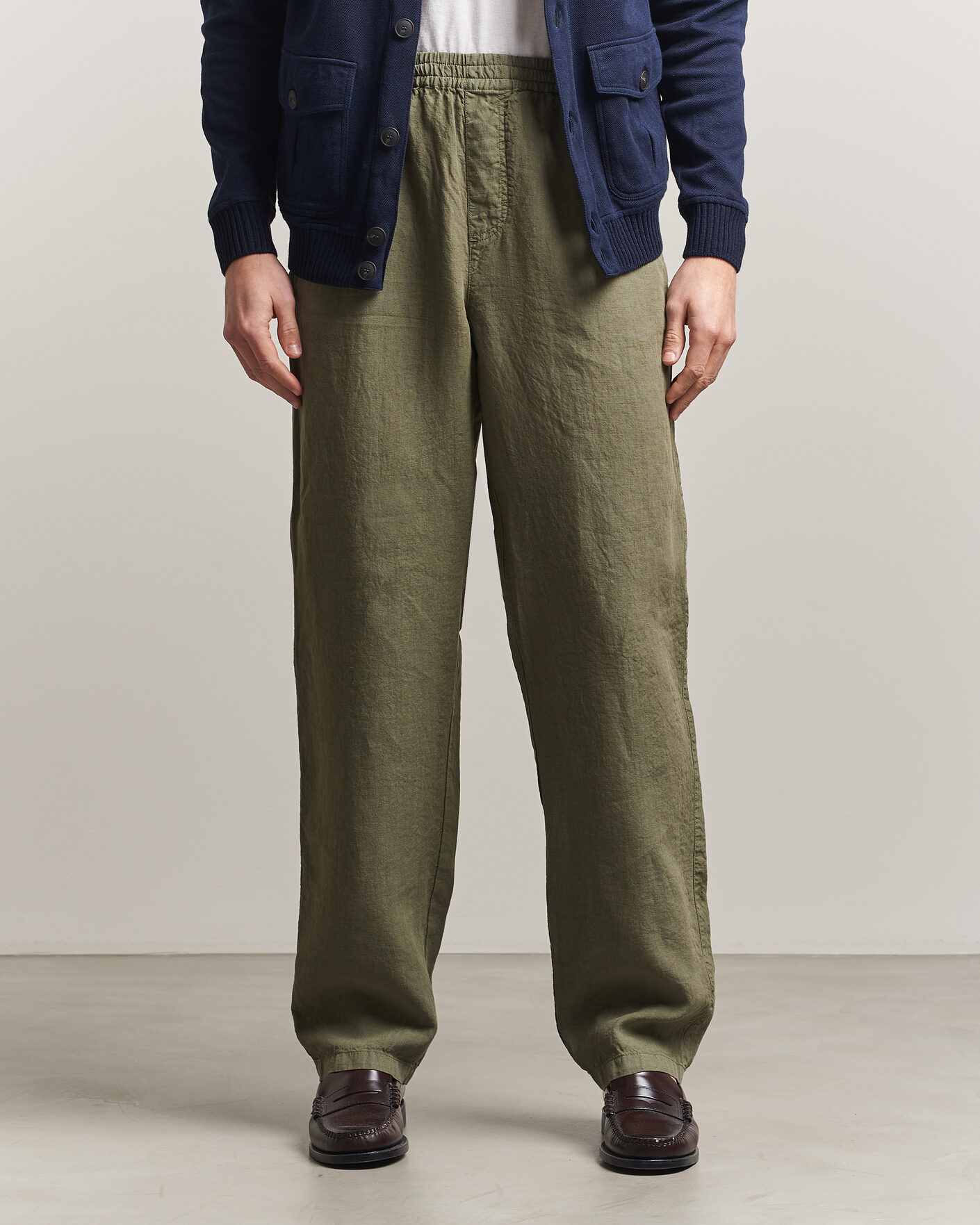 Mies | Housut | Aspesi | Ventura Linen Pants Military