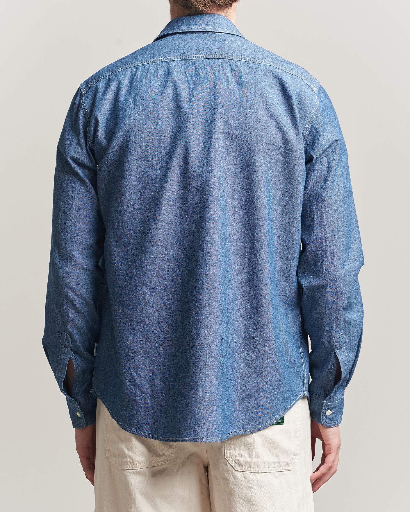Mies | Kauluspaidat | Aspesi | Chambray Work Shirt Medium Blue