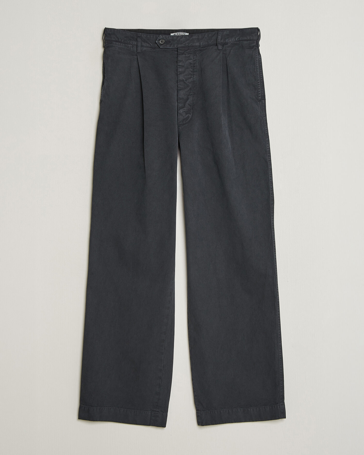 Mies | Housut | Auralee | Garment Dyed Finx Chinos Black
