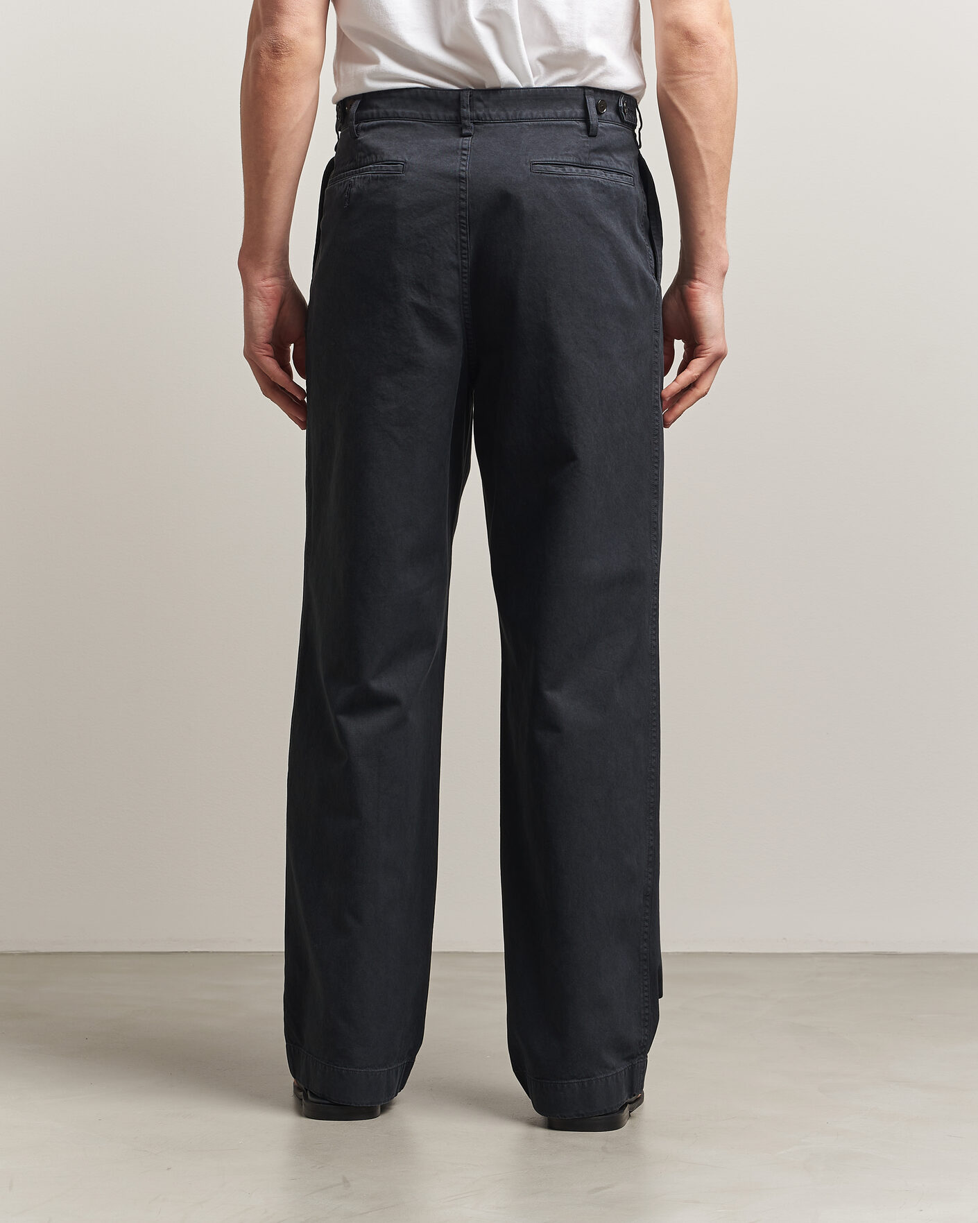 Mies | Housut | Auralee | Garment Dyed Finx Chinos Black