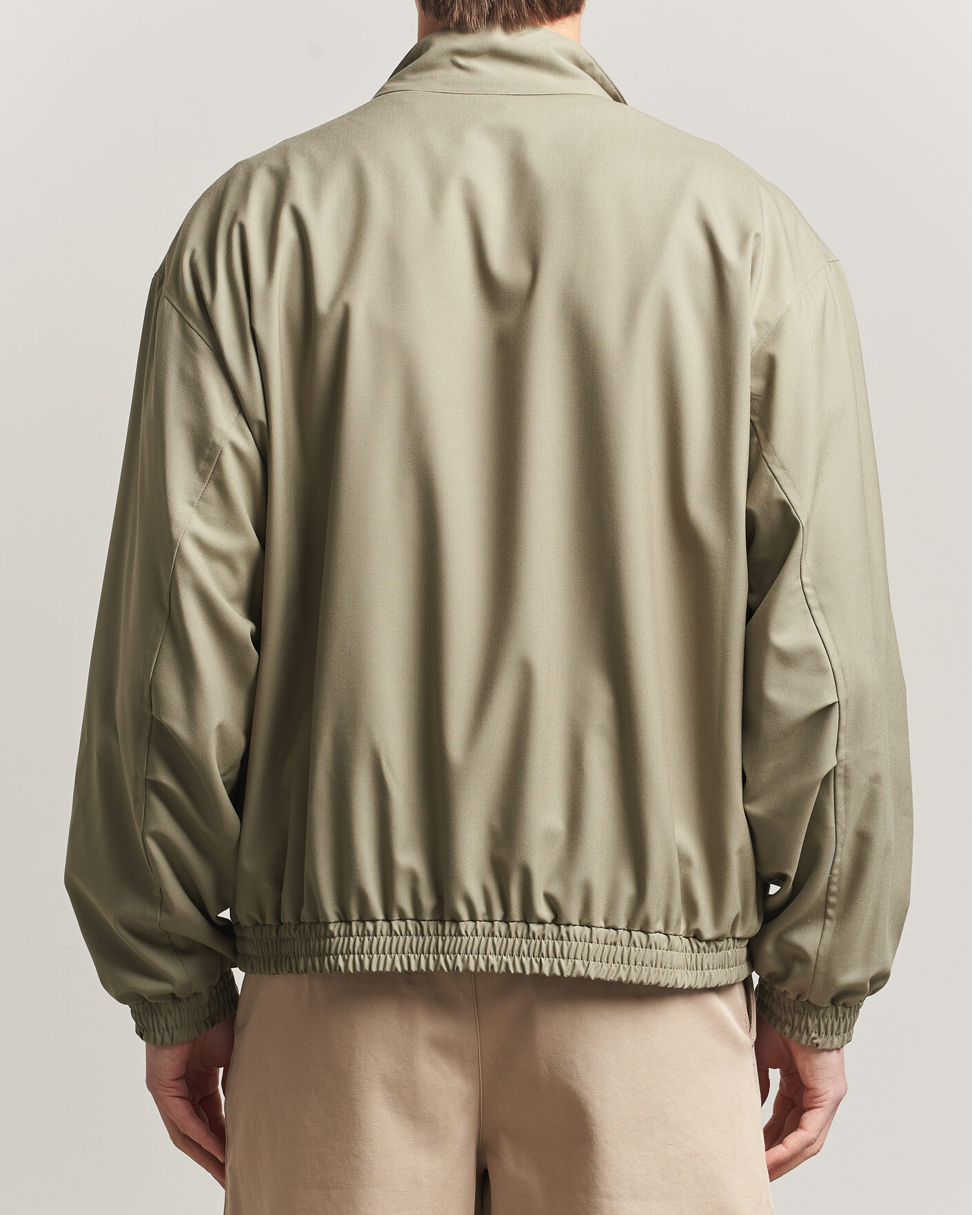Mies | Takit | Auralee | Wool Zip Bomber Jacket Light Khaki