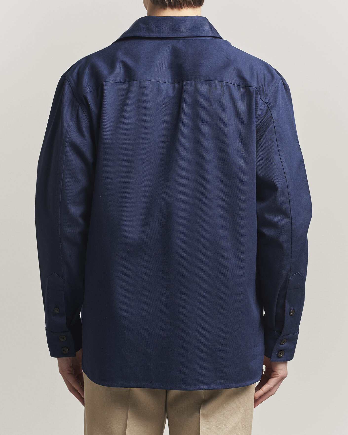 Mies | Kauluspaidat | Caruso | Twill Cotton Overshirt Navy
