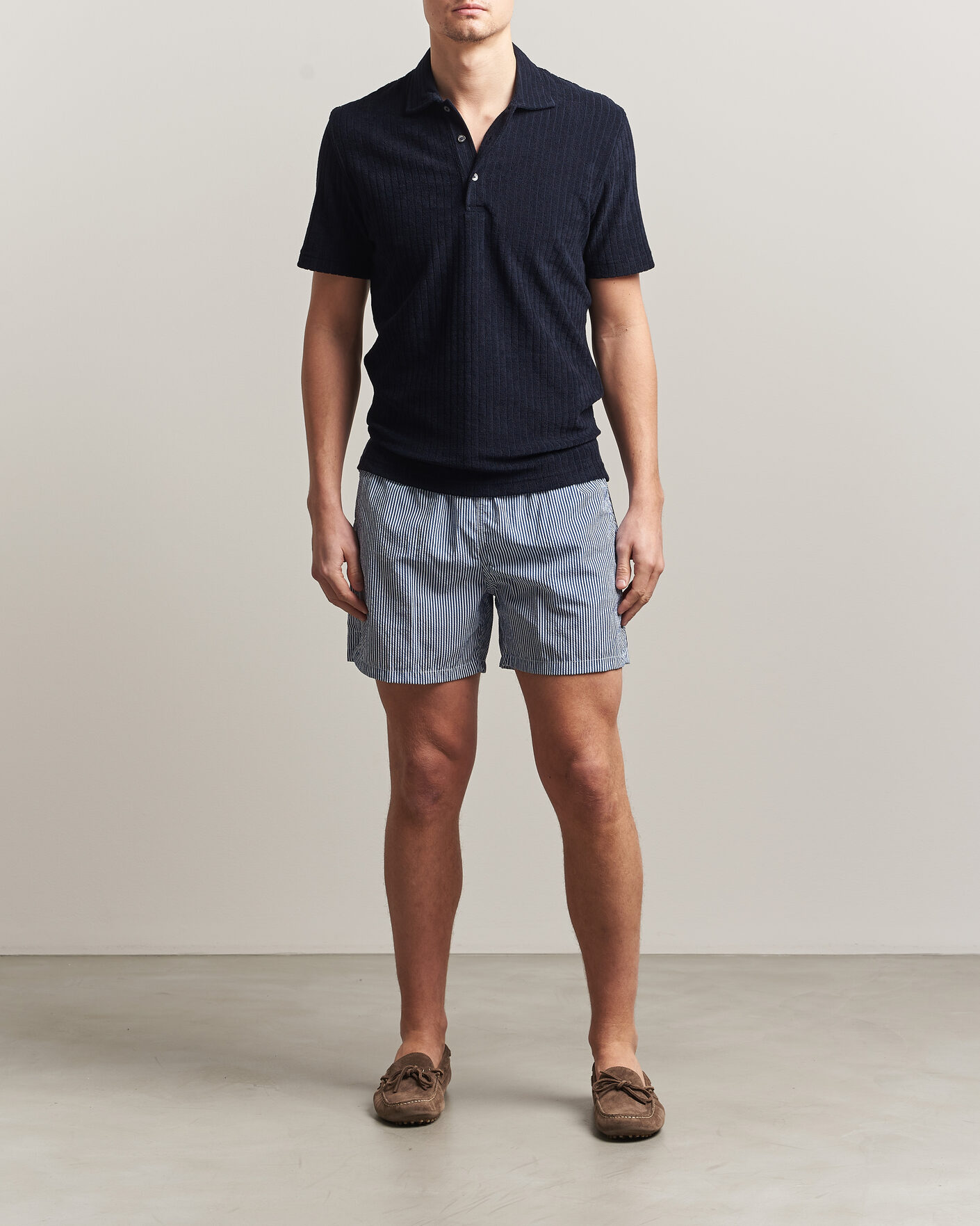 Mies | Uimahousut | Fedeli | Madeira Swim Trunk Blue Stripes