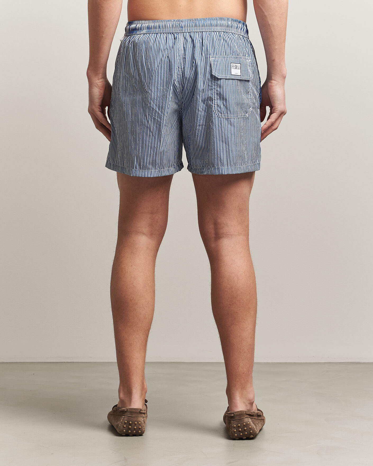 Mies | Uimahousut | Fedeli | Madeira Swim Trunk Blue Stripes