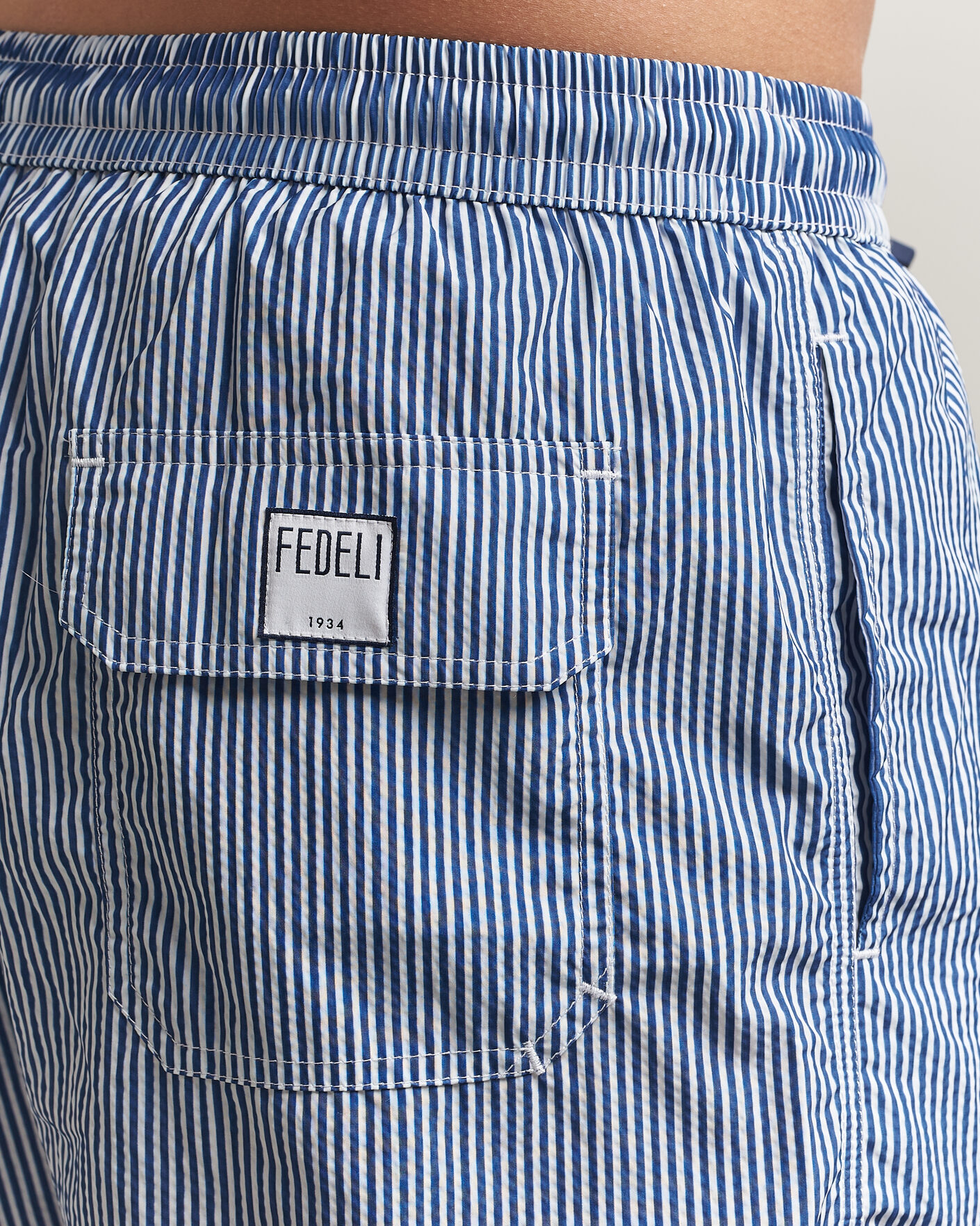 Mies | Uimahousut | Fedeli | Madeira Swim Trunk Blue Stripes