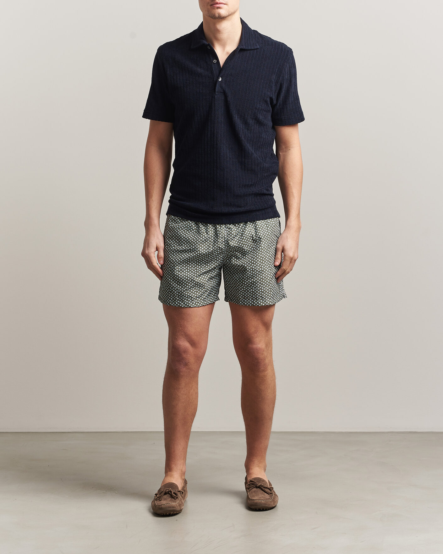 Mies | Uimahousut | Fedeli | Madeira Swim Trunk Green Flowers