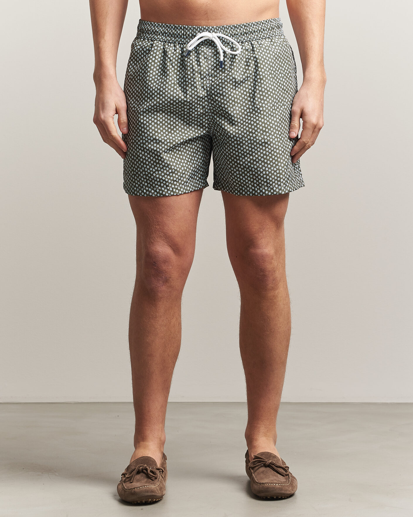 Mies | Uimahousut | Fedeli | Madeira Swim Trunk Green Flowers