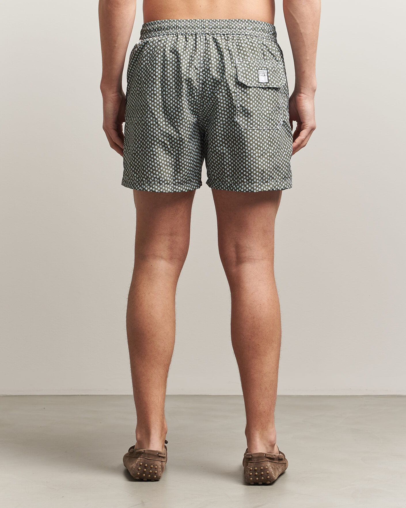 Mies | Uimahousut | Fedeli | Madeira Swim Trunk Green Flowers