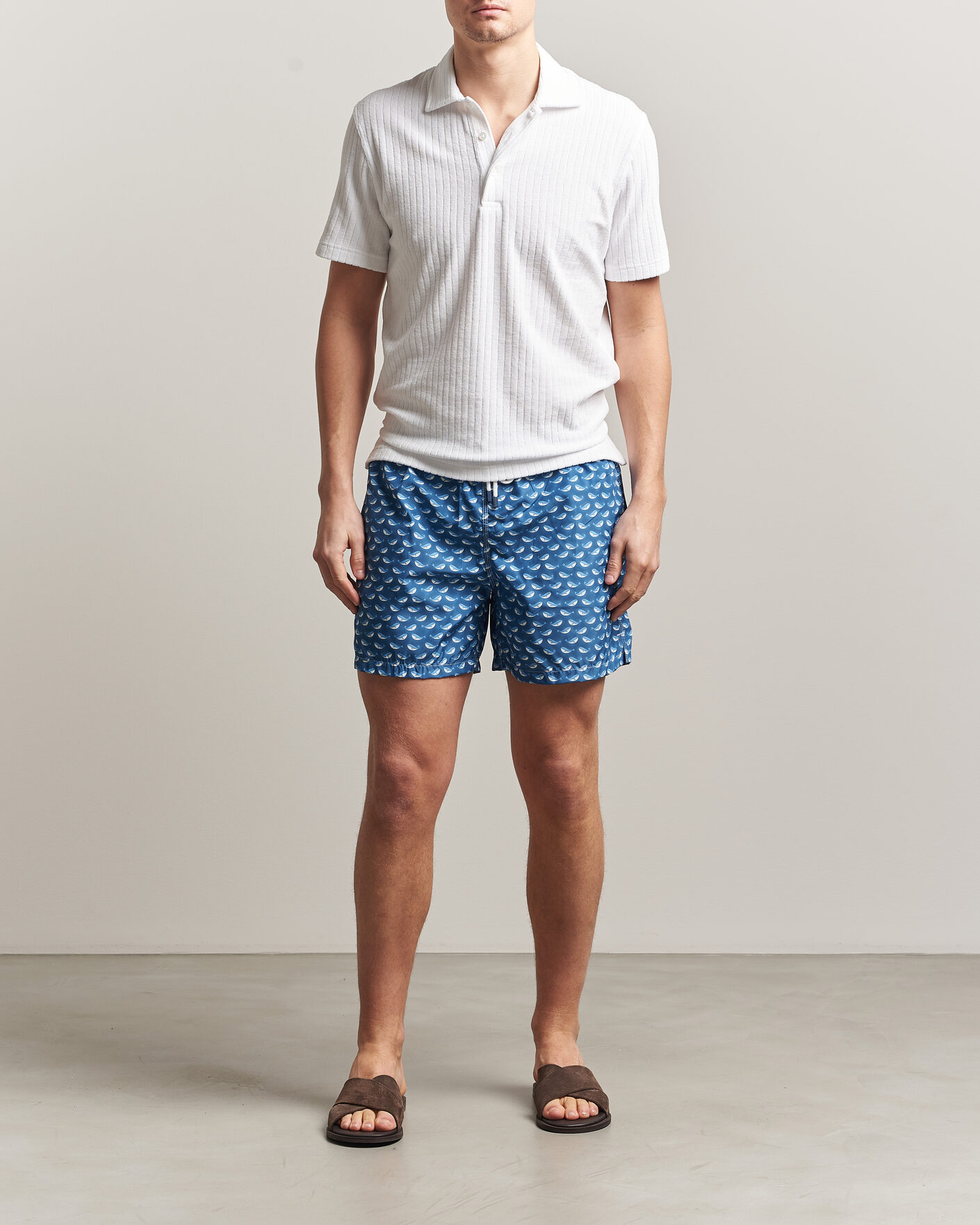 Mies | Uimahousut | Fedeli | Madeira Swim Trunk Blue Whales