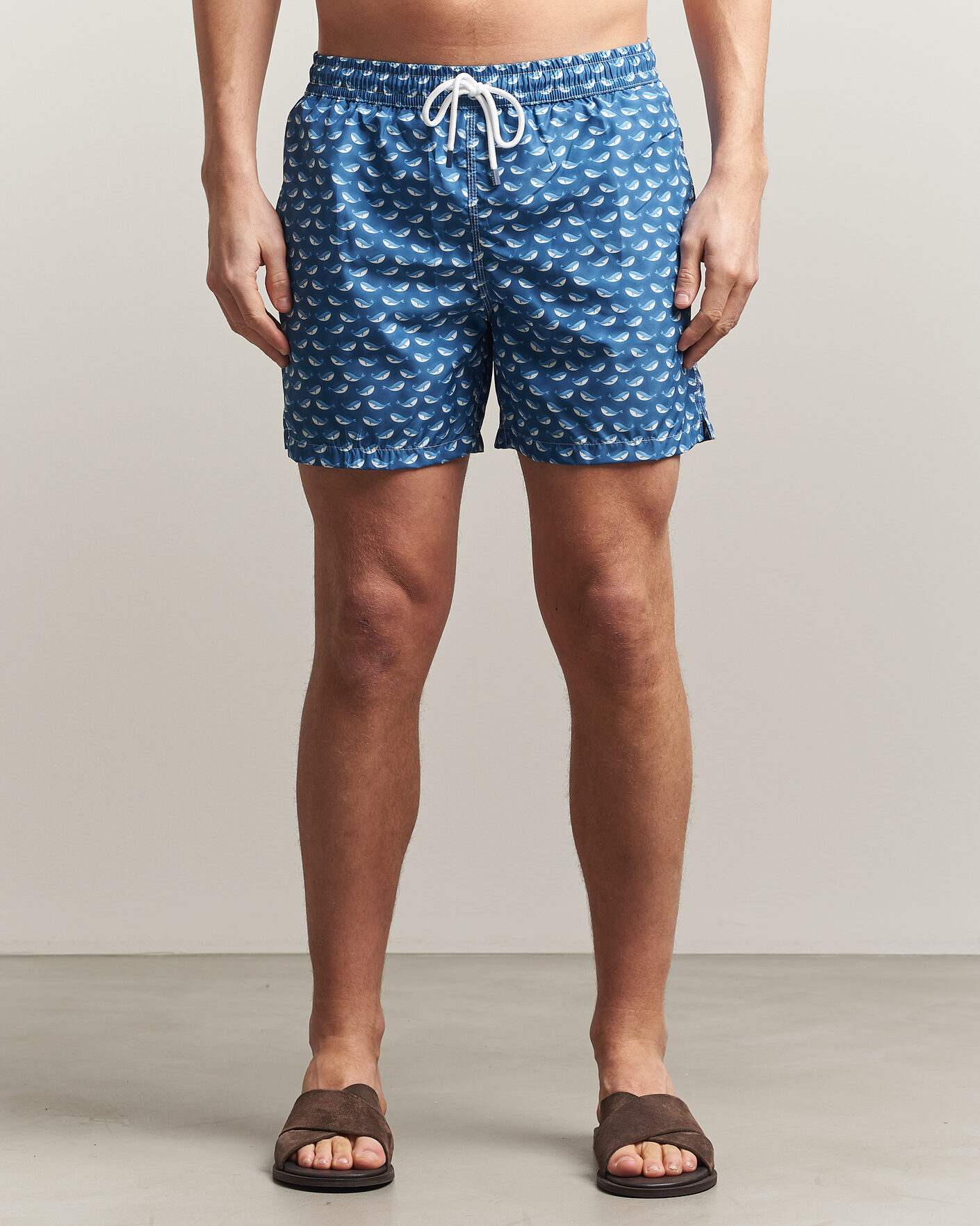 Mies | Uimahousut | Fedeli | Madeira Swim Trunk Blue Whales