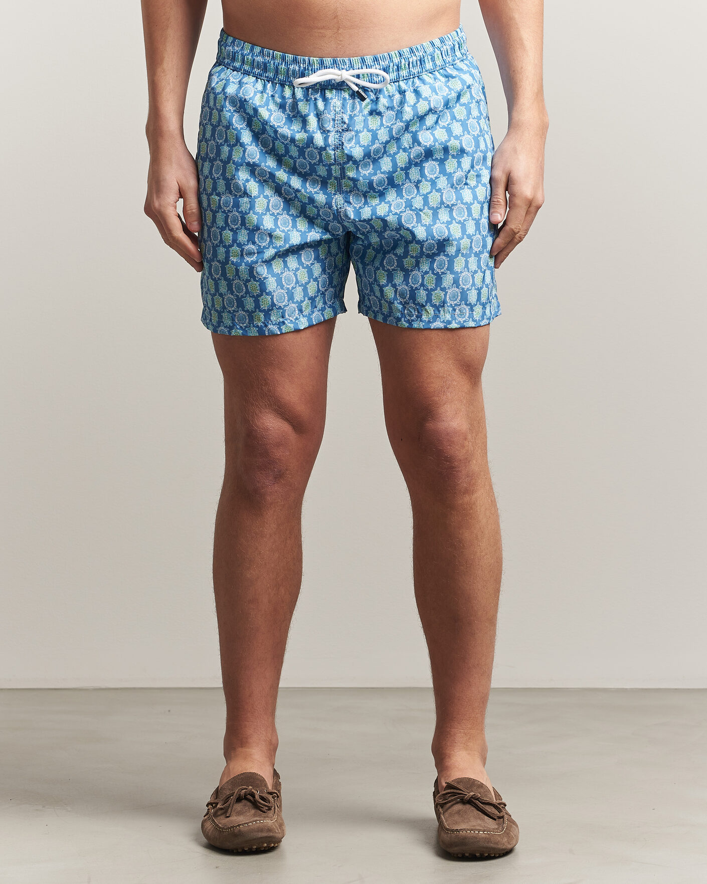 Mies | Uimahousut | Fedeli | Madeira Swim Trunk Blue Turtles
