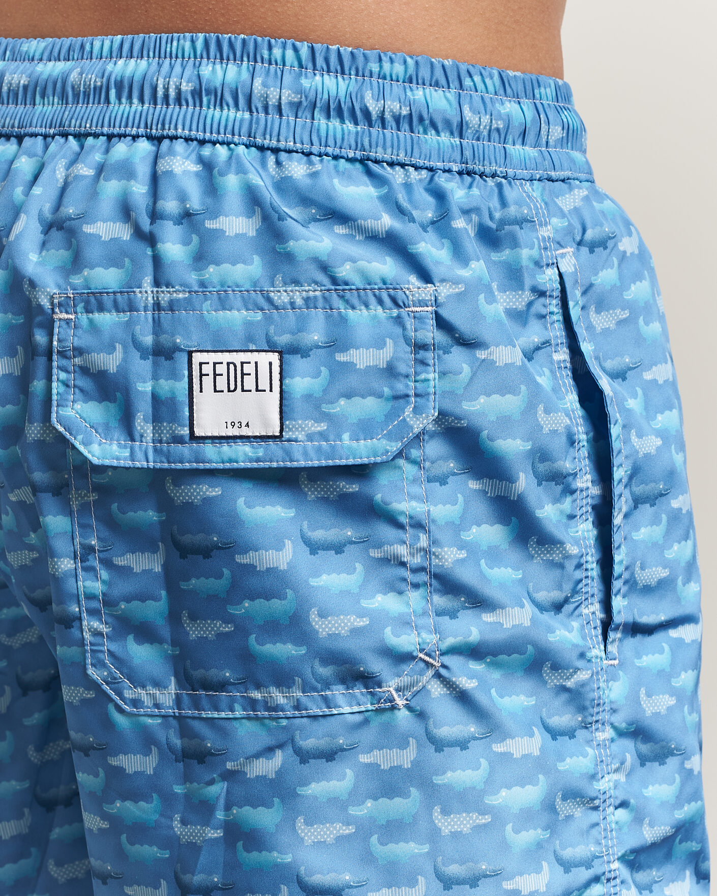 Mies | Uimahousut | Fedeli | Madeira Swim Trunk Blue Crocs