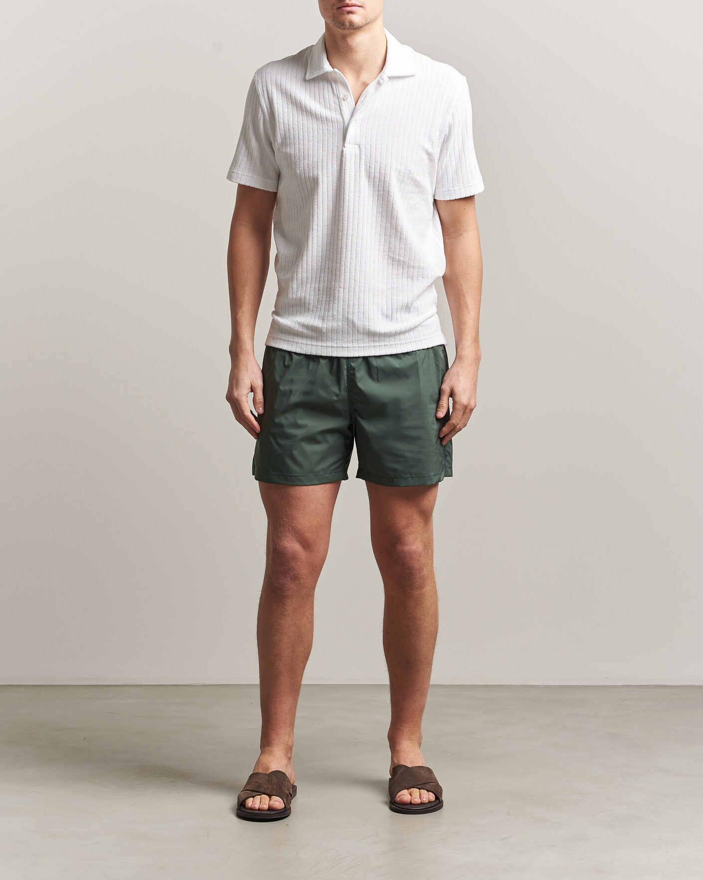 Mies | Uimahousut | Fedeli | Madeira Swim Trunk Dark Green