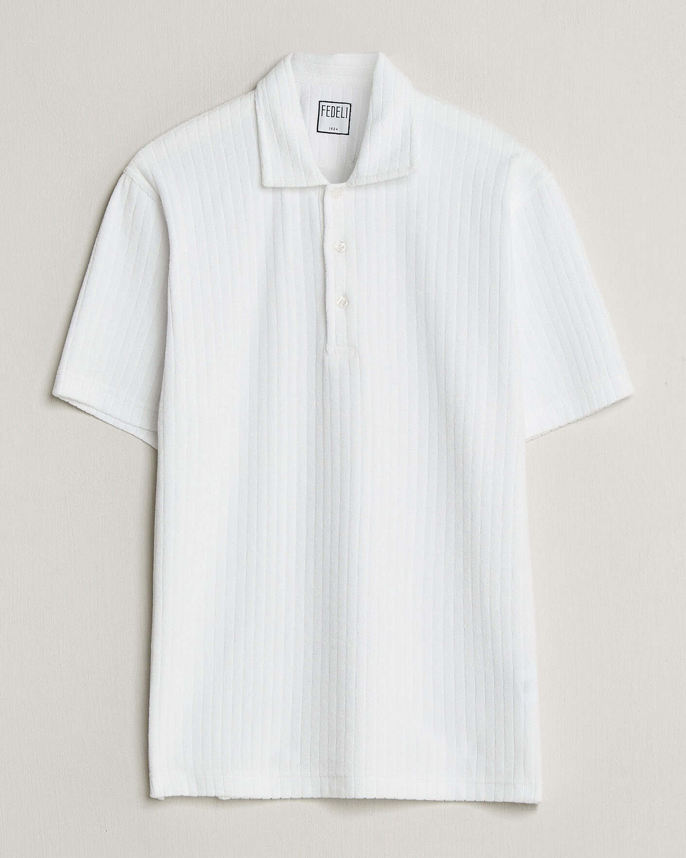 Mies | Pikeet | Fedeli | Rib Terry Polo White