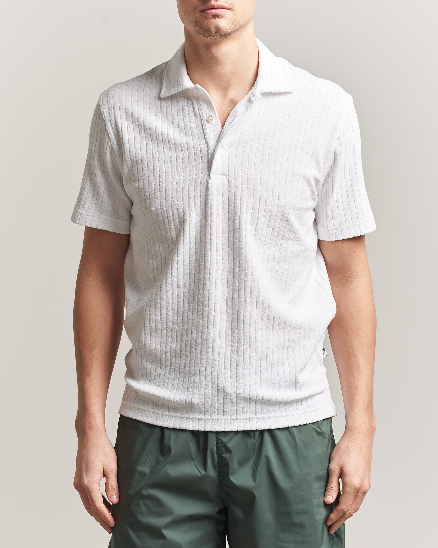 Mies | Pikeet | Fedeli | Rib Terry Polo White